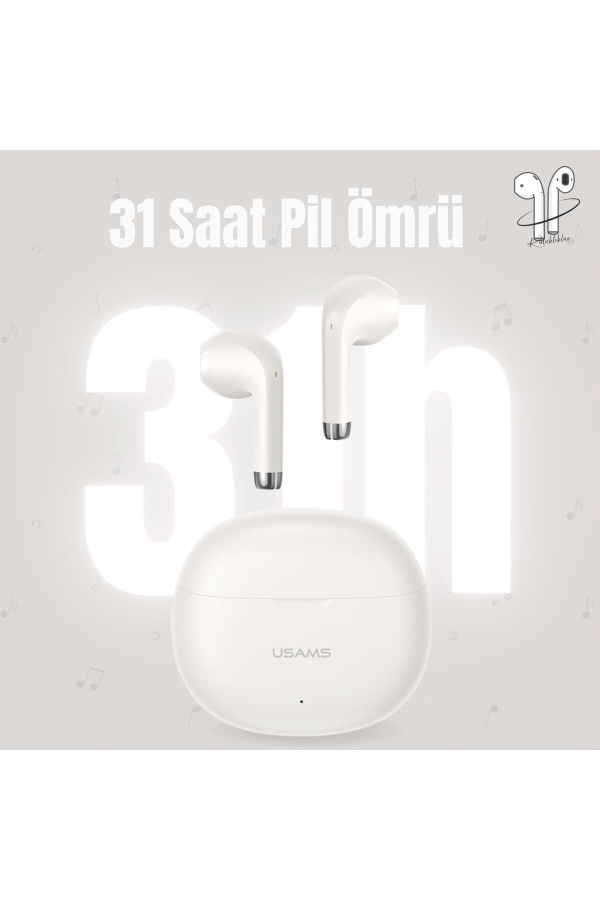 US-YO17 IOS/Android Uyumlu BT5.3 TWS Bluetooth Kulaklık-Bej