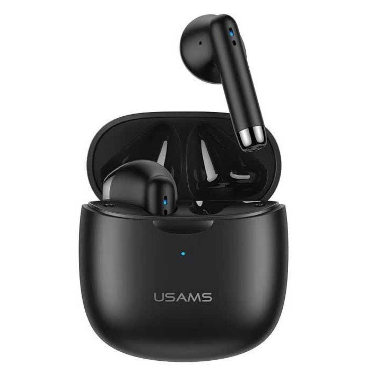 Usams USAMS-IA04 IOS/Android Uyumlu BT5.0 TWS Bluetooth Kulaklık-Siyah
