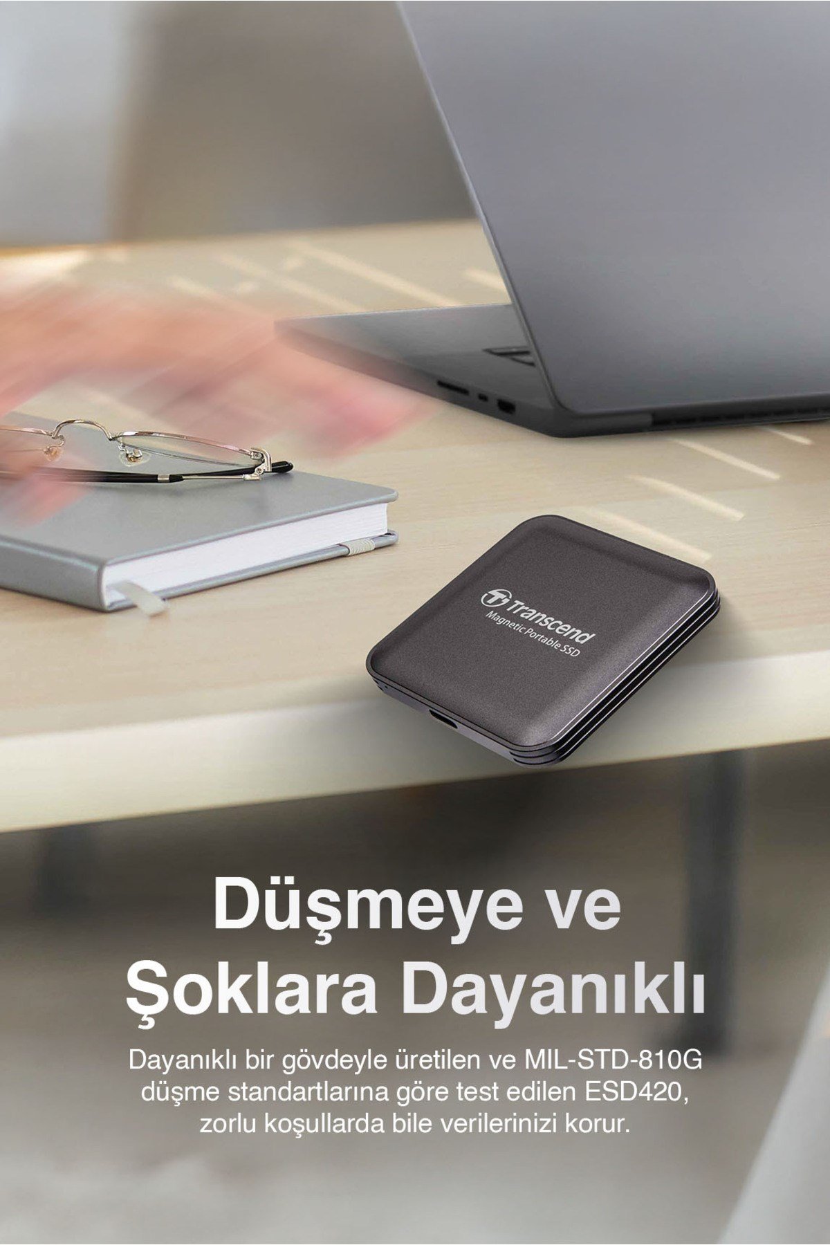 USB,Type C, 20Gbps, 2000MB/s Magsafe Taşınabilir Harici SSD
