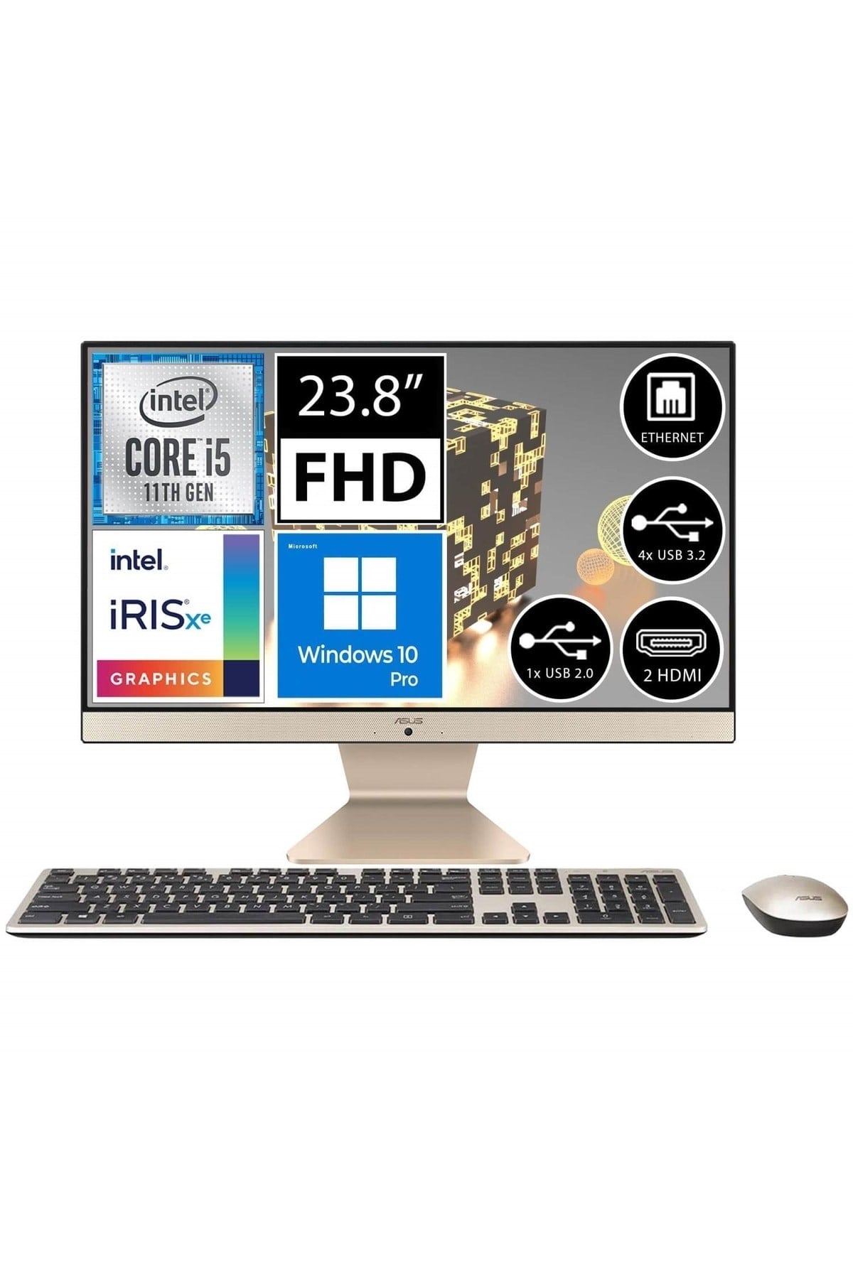 V241eak-ba041m12 I5-1135g7 8gb 256ssd 23.8 Fullhd W10p All In One Bilgisayar