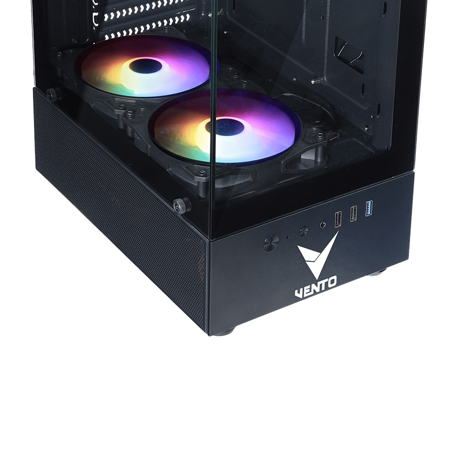 VENTO VG2803F 650W 80+ Siyah Temper Camlı Mid Tower ATX Kasa