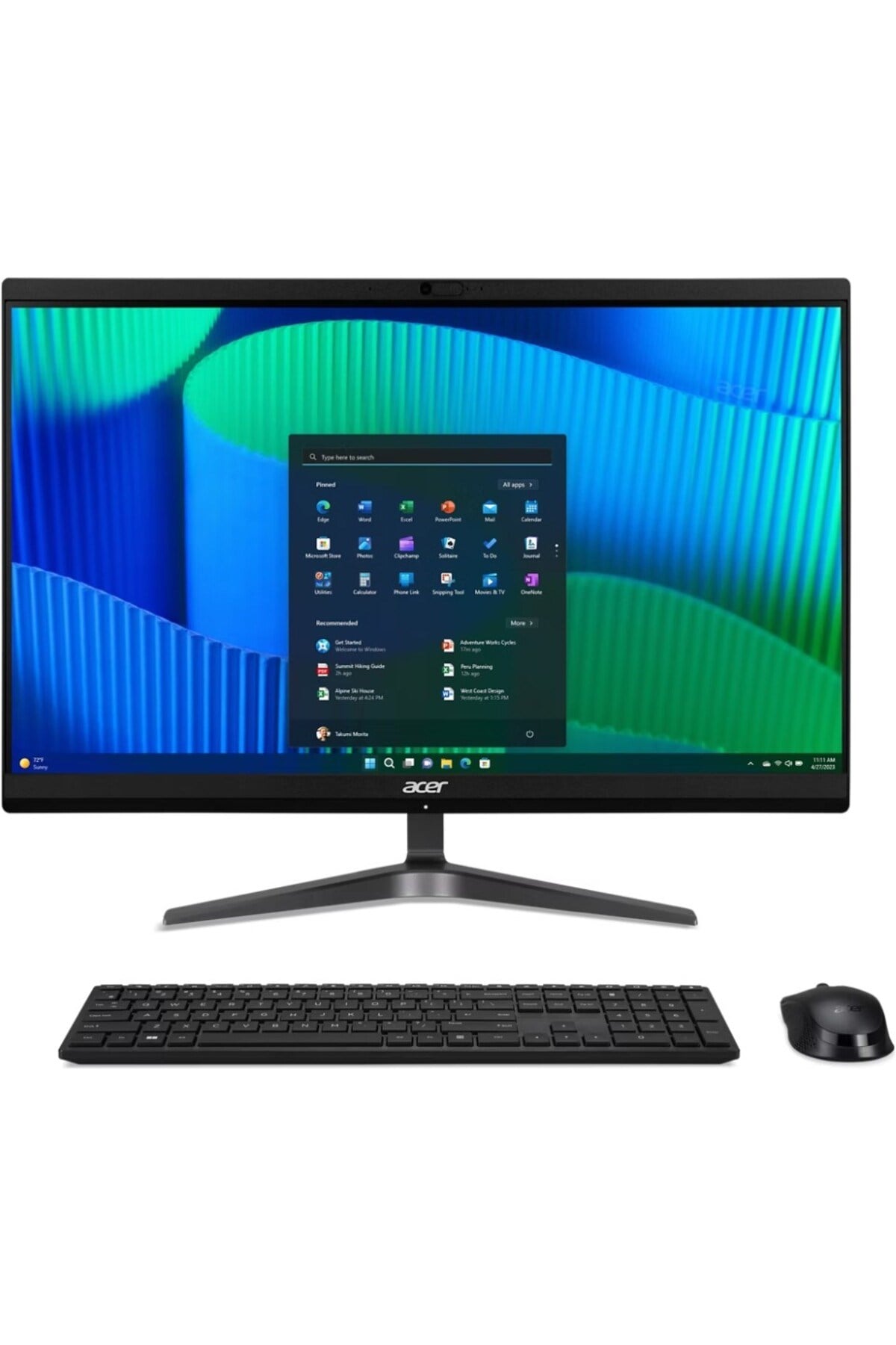 Veriton VZ2524G Ultra 5-125U 8GB 512GB SSD Freedos DQ.R2REM.001 23.8 FHD All in One PC