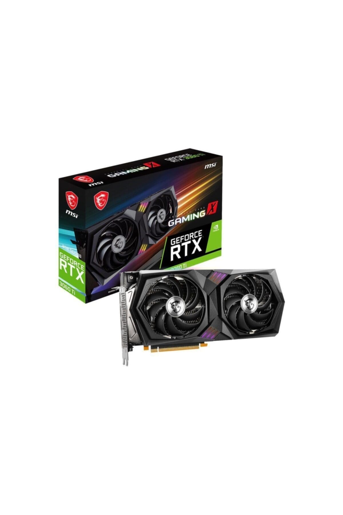 Vga Geforce Rtx 3060 Tı Gamıng X 8g Lhr Rtx3060tı 8gb Gddr6 256b Dx12 Pcıe 4.0 X16 (3xdp 1xhdmı)