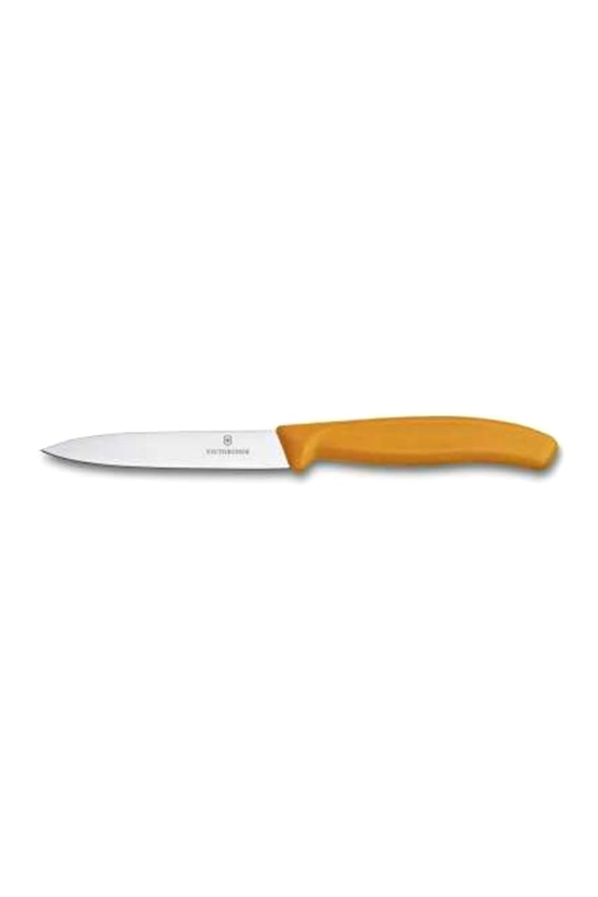 Vıctorınox 6.7706.l119 Soyma Bıcak 10cm Sıvrı Uc Turuncu