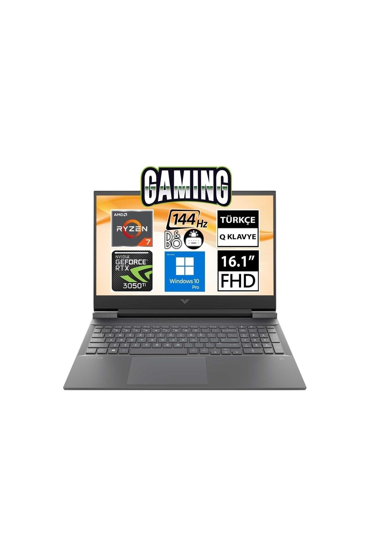 Victus 16-e0061nt 54s82ea11 Ryzen7 5800h 64gb 512ssd Rtx3050ti 16.1