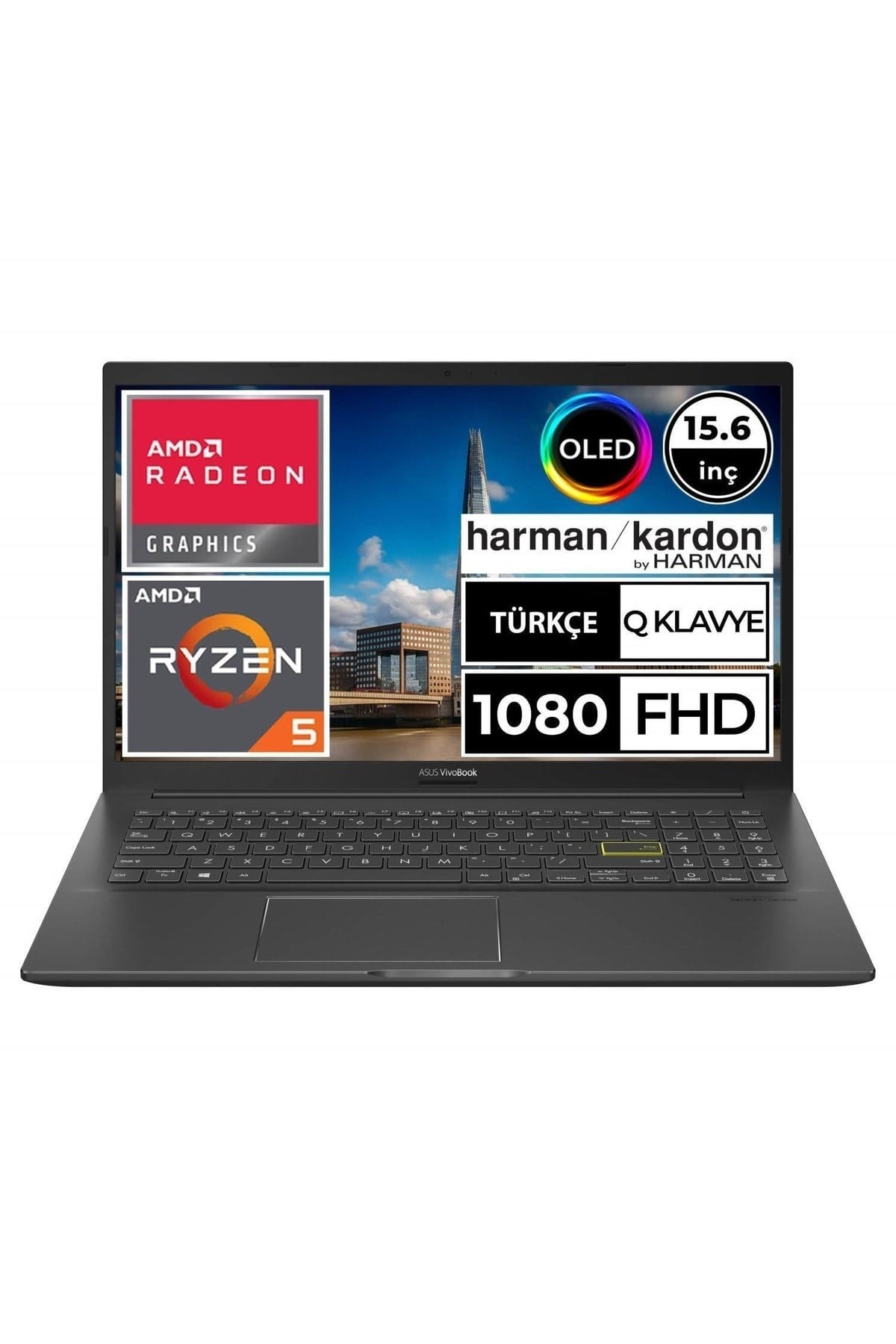 Vivobook 15 Oled D513ua-l1346a2 Ryzen5 5500u 16gb 256ssd 15.6