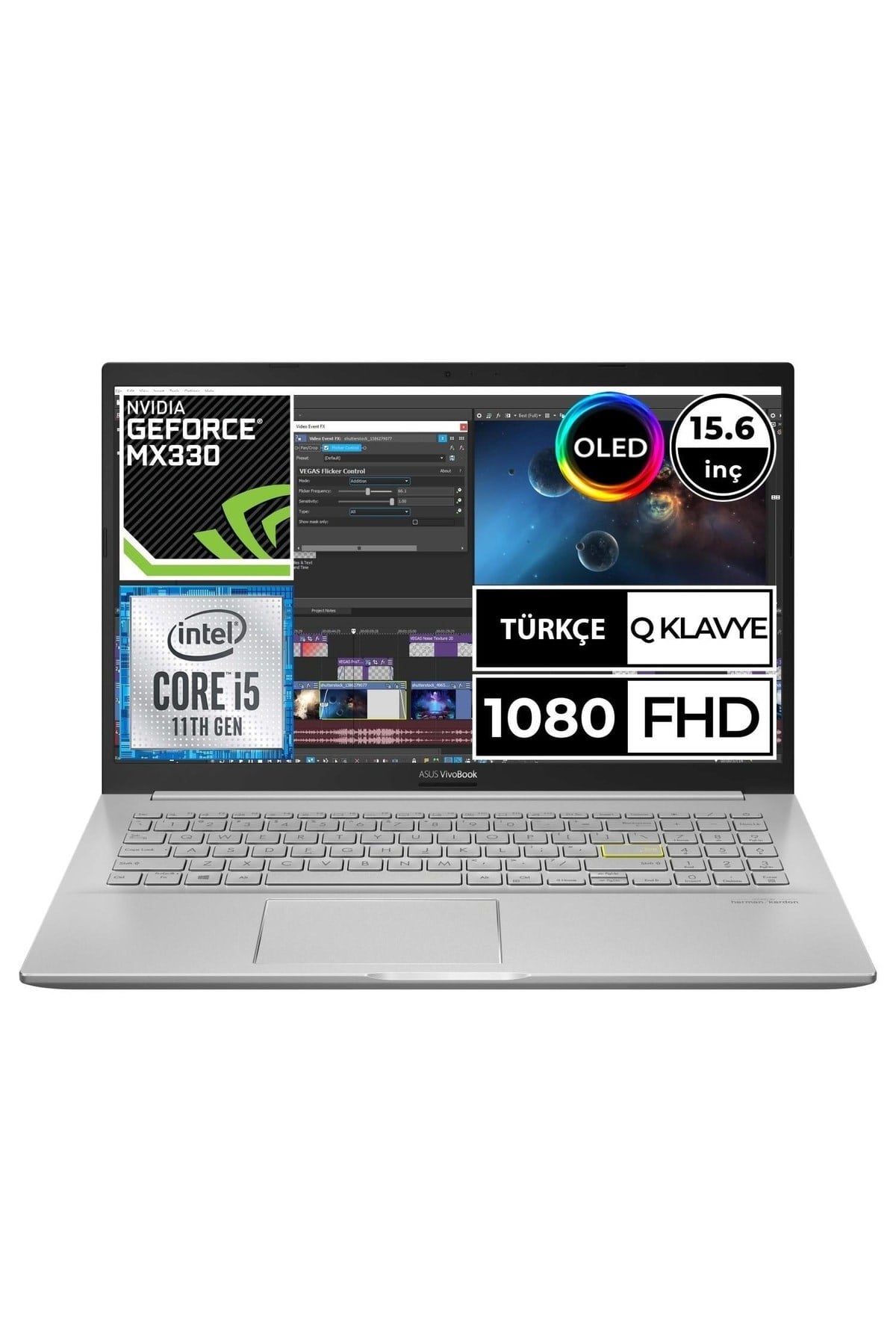 Vivobook 15 Oled K513ep-l1576a4 I5-1135g7 24gb 512ssd Mx330 15.6