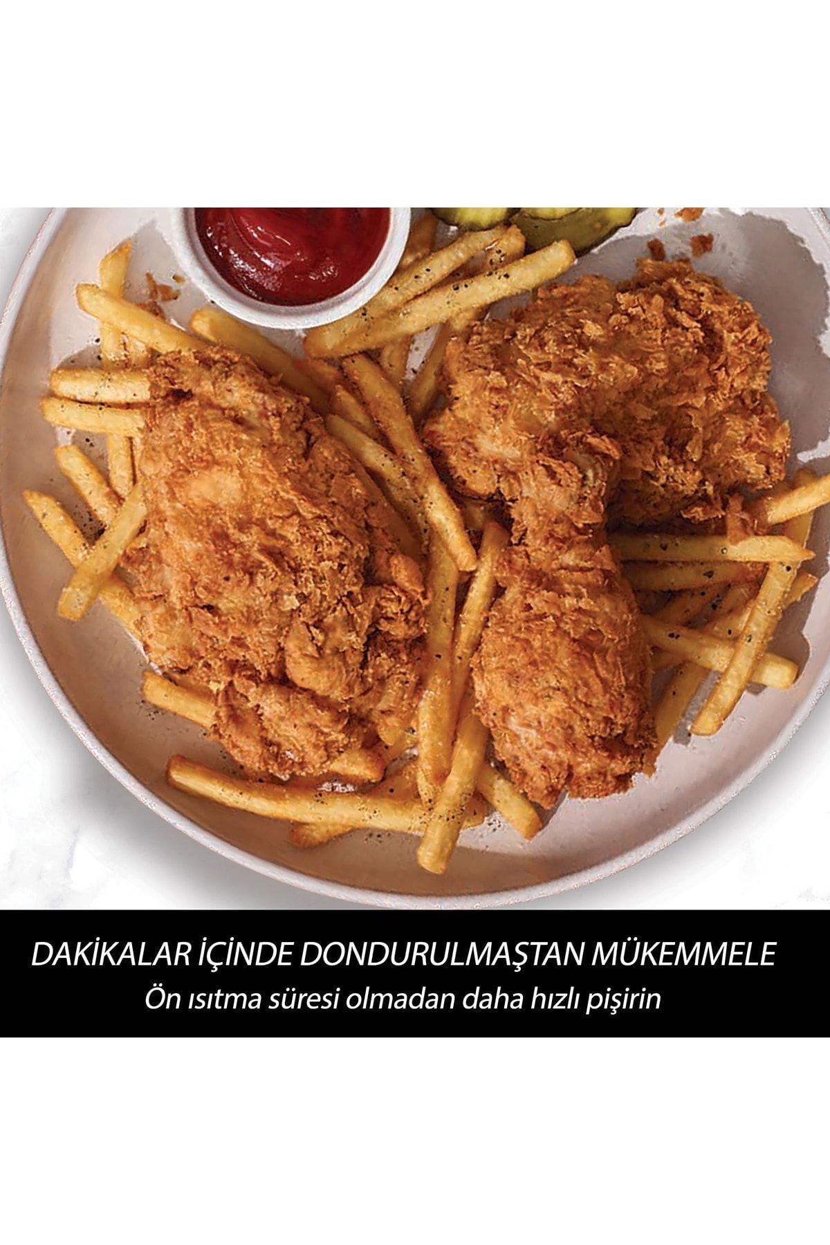 Vortex 3.8 Litre 4'ü 1 Arada İşlevli Yapışmaz ve Yıkanabilir Sepetli Airfryer