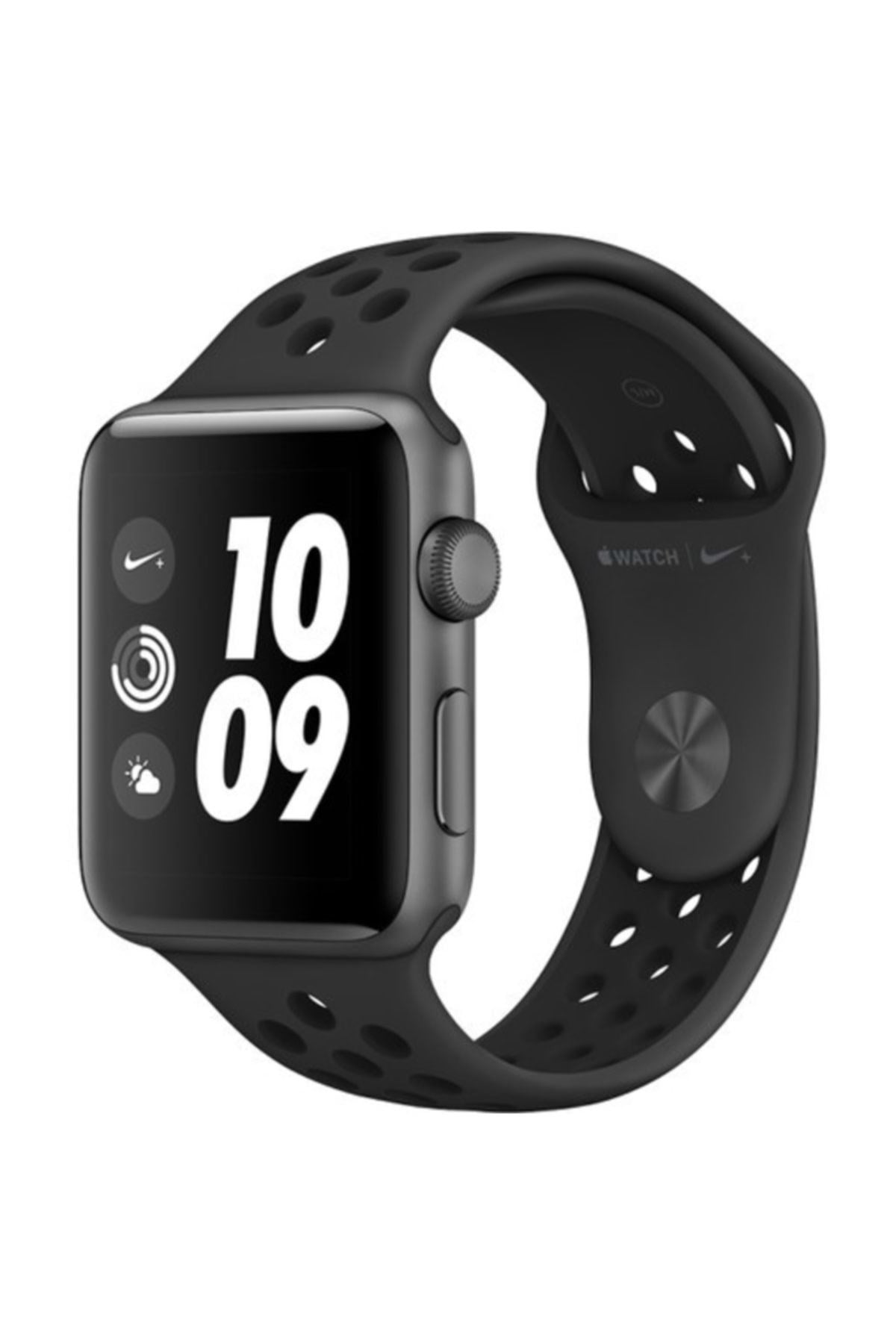 Watch Nike+ (2017) 42mm Uzay Grisi Alüminyum Kasa Ve Antrasit/Siyah Nike Spor Kordon - MQL42TU/A