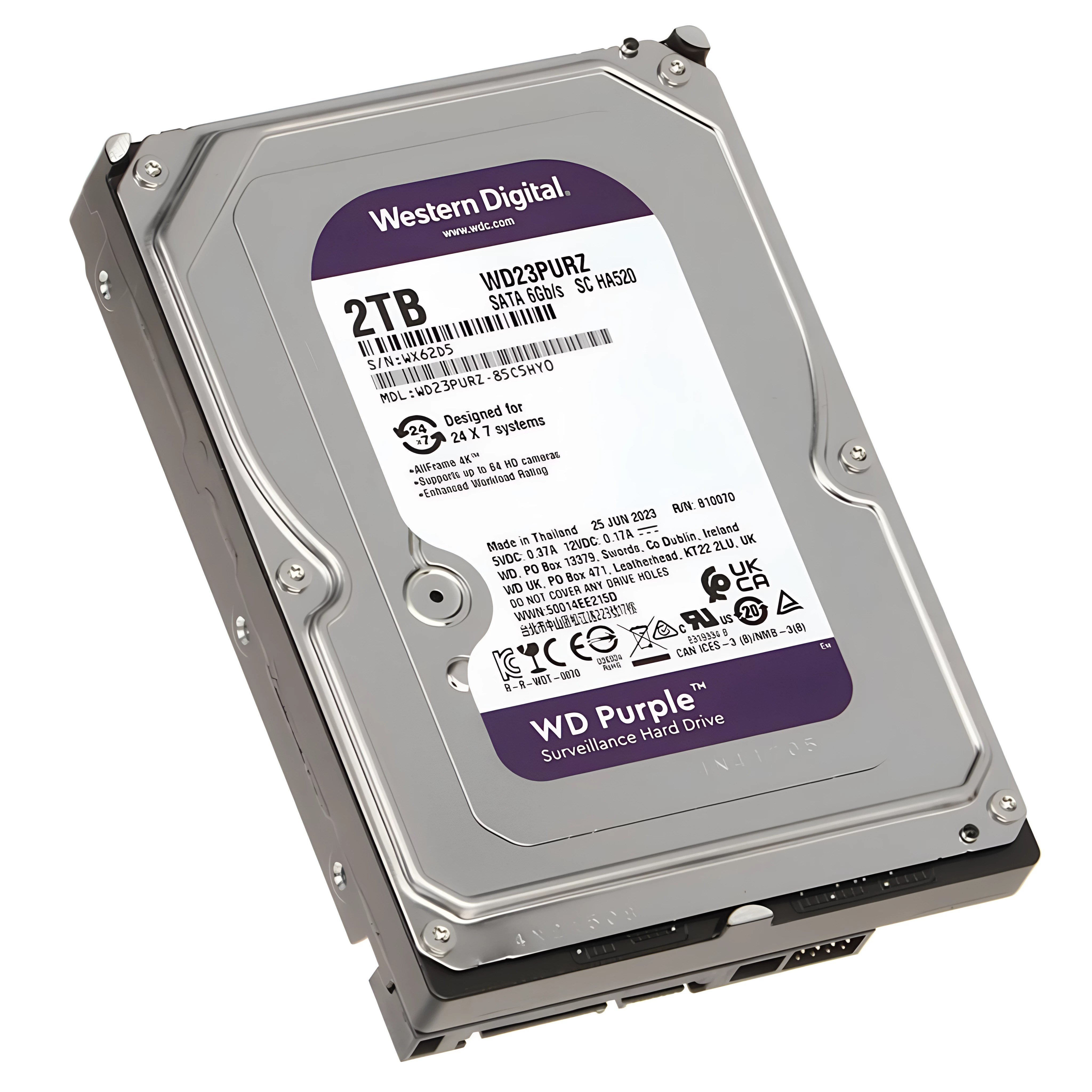 WESTERN DIGITAL WD23PURZ PURPLE 3.5