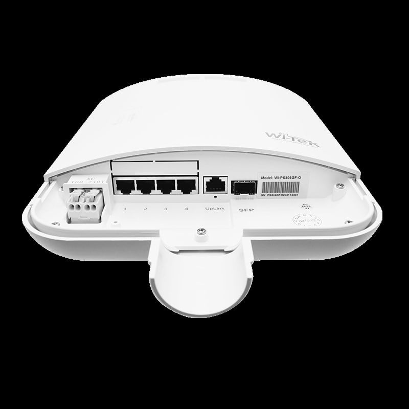 Wi-Tek WI-PS306GF-O 6 Port Gbit 4 Port PoE 56W 1xGbit+1xSFP Uplink Outdoor Yönetilemez Switch