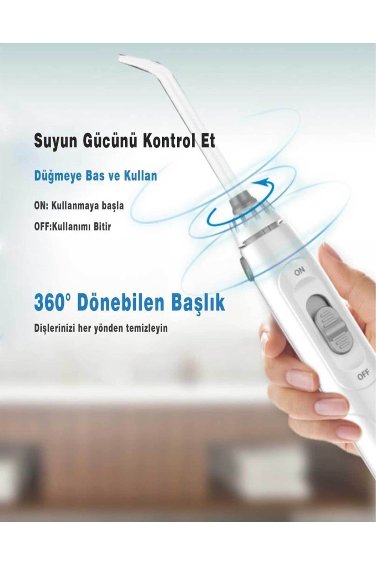 Wp-v700plus-w Flosser Profesyonel, Masajlı, 1000ml Diş/protez Bakım Ve Ağız Duşu