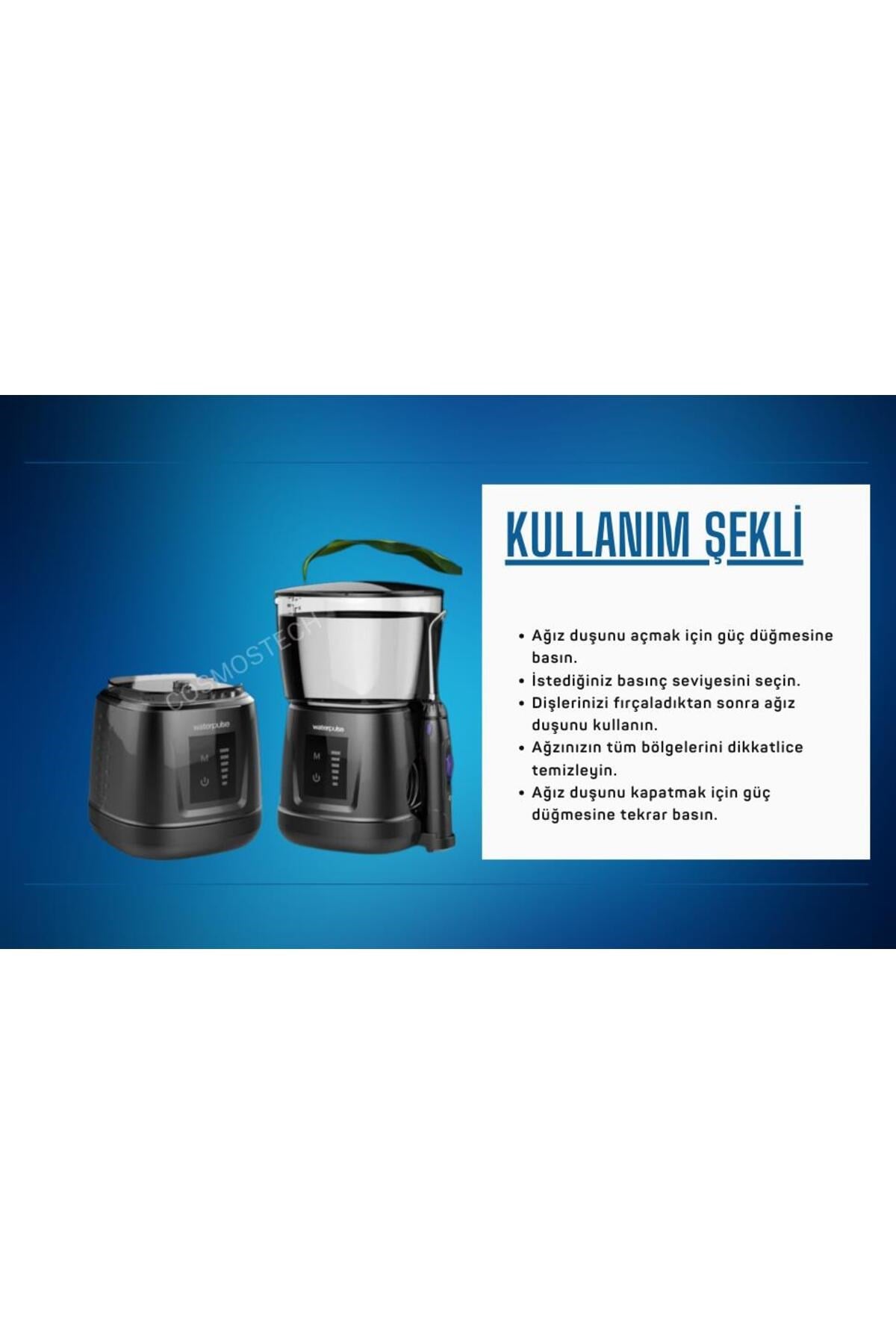 Wp-v700plus-w Water Flosser Profesyonel, Masajlı, 1000ml Diş/protez Bakım Ve Ağız Duşu Si