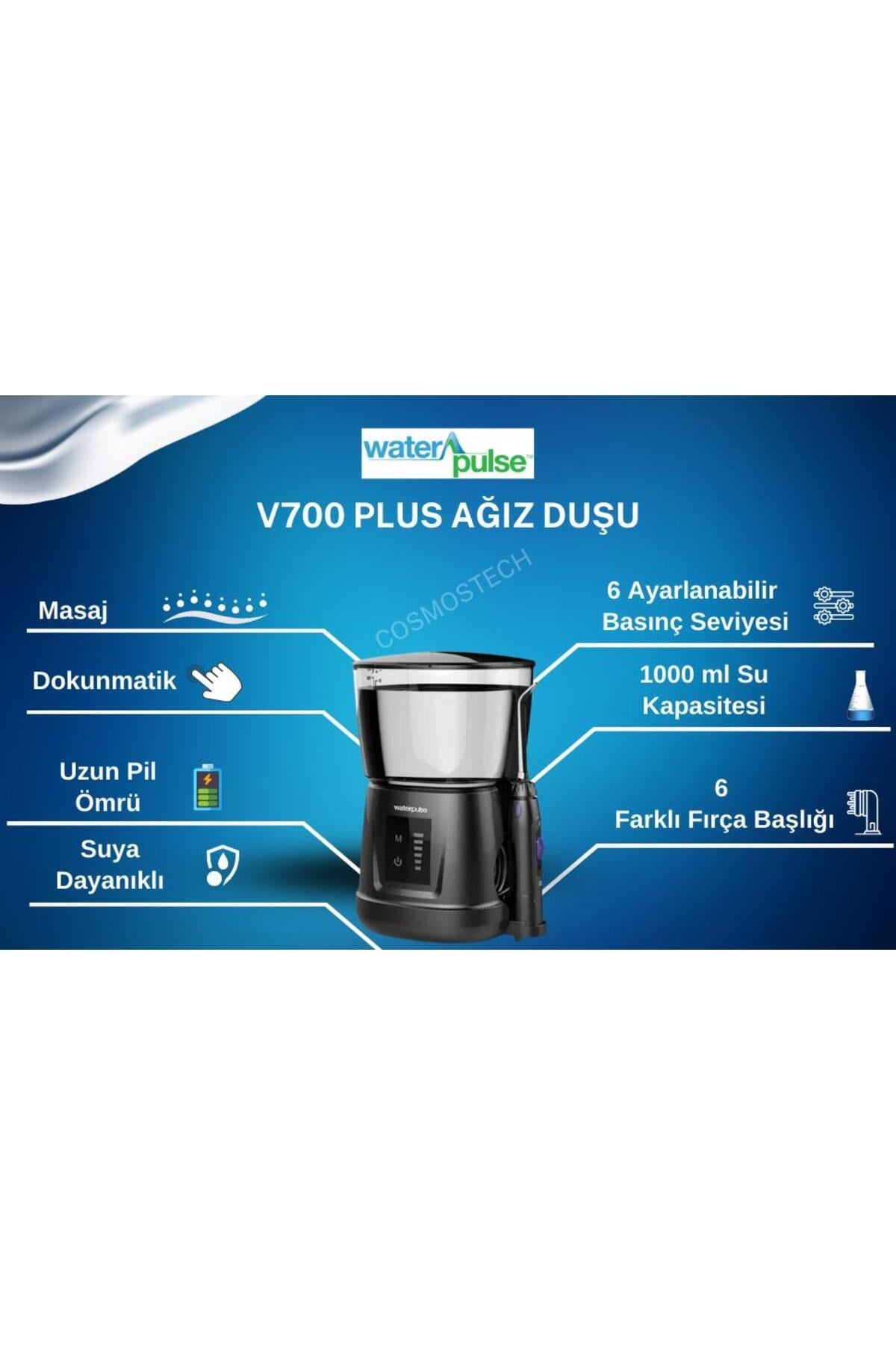 Wp-v700plus-w Water Flosser Profesyonel, Masajlı, 1000ml Diş/protez Bakım Ve Ağız Duşu Si