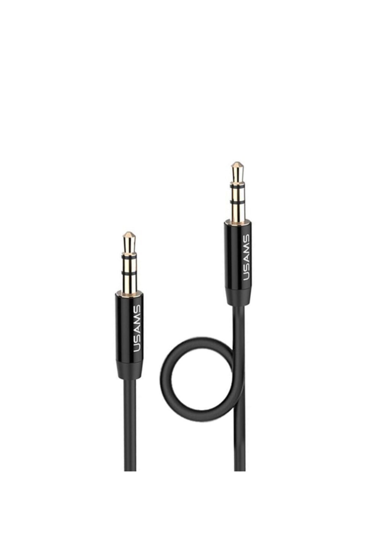 Yp-01 3.5mm Güçlendirilmiş Çeperli Ultra Dayanıklı 1m Aux Ses Kablosu Uyumlu