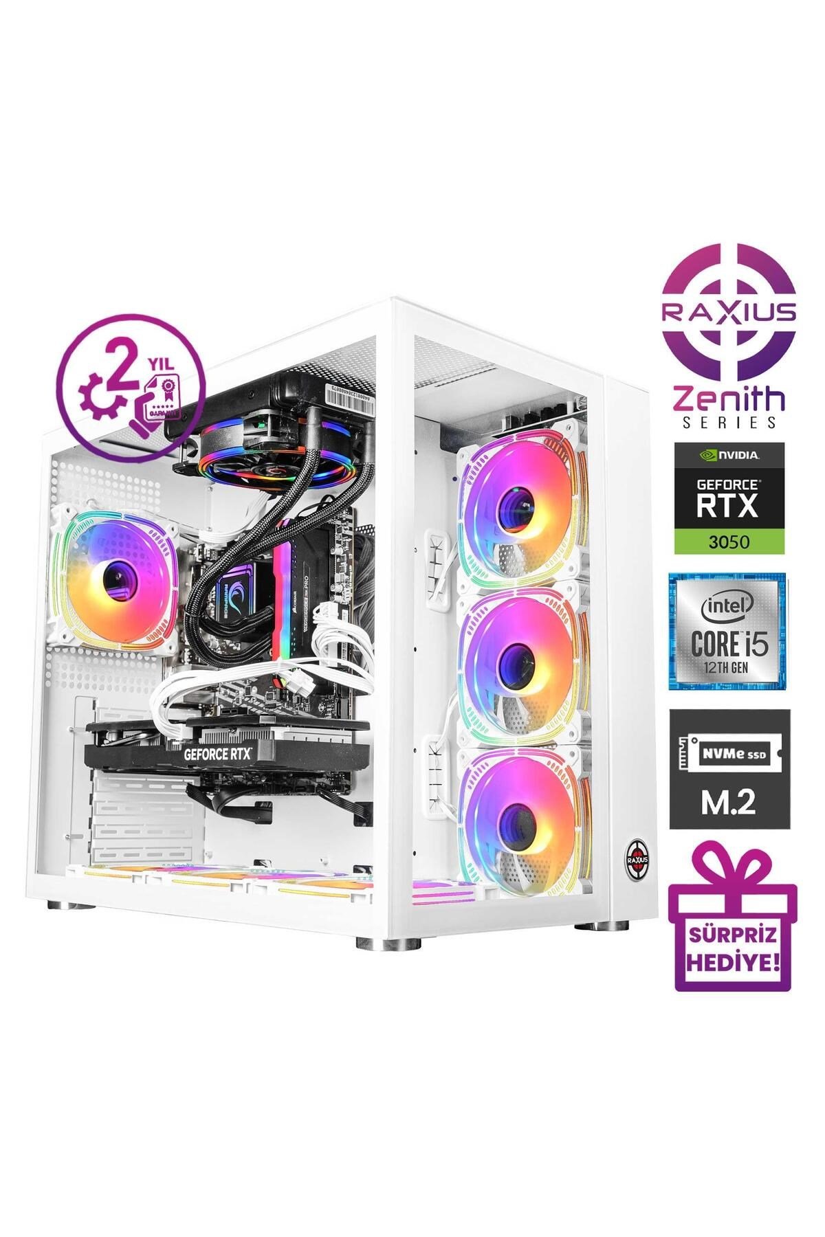 Zenith Z2 i5 3050-124A002 i5-12400 16GB 1TBSSD RTX3050 8 GB FreeDOS Gaming Masaüstü Bilgisaya