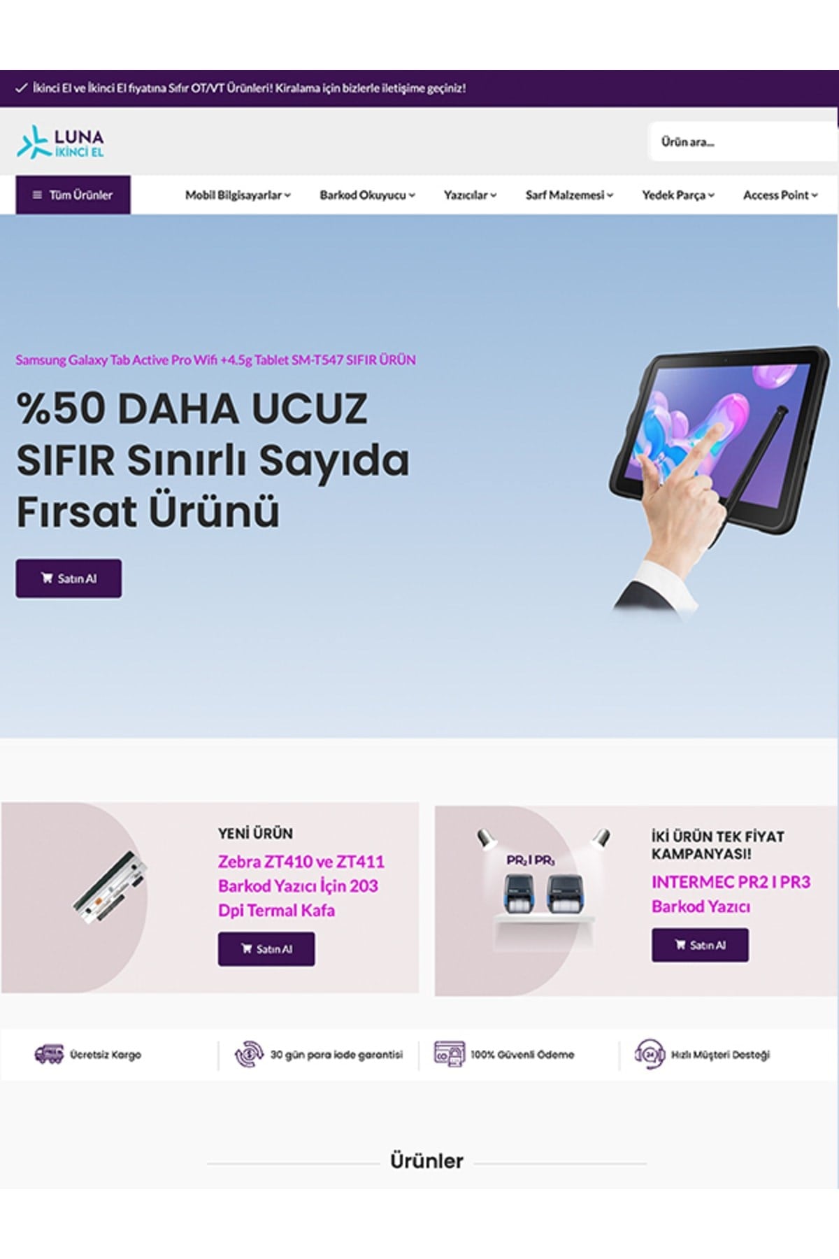 Zt23042 Direct Termal Seri Usb Ethernet 203dpi Barkod Yazıcı