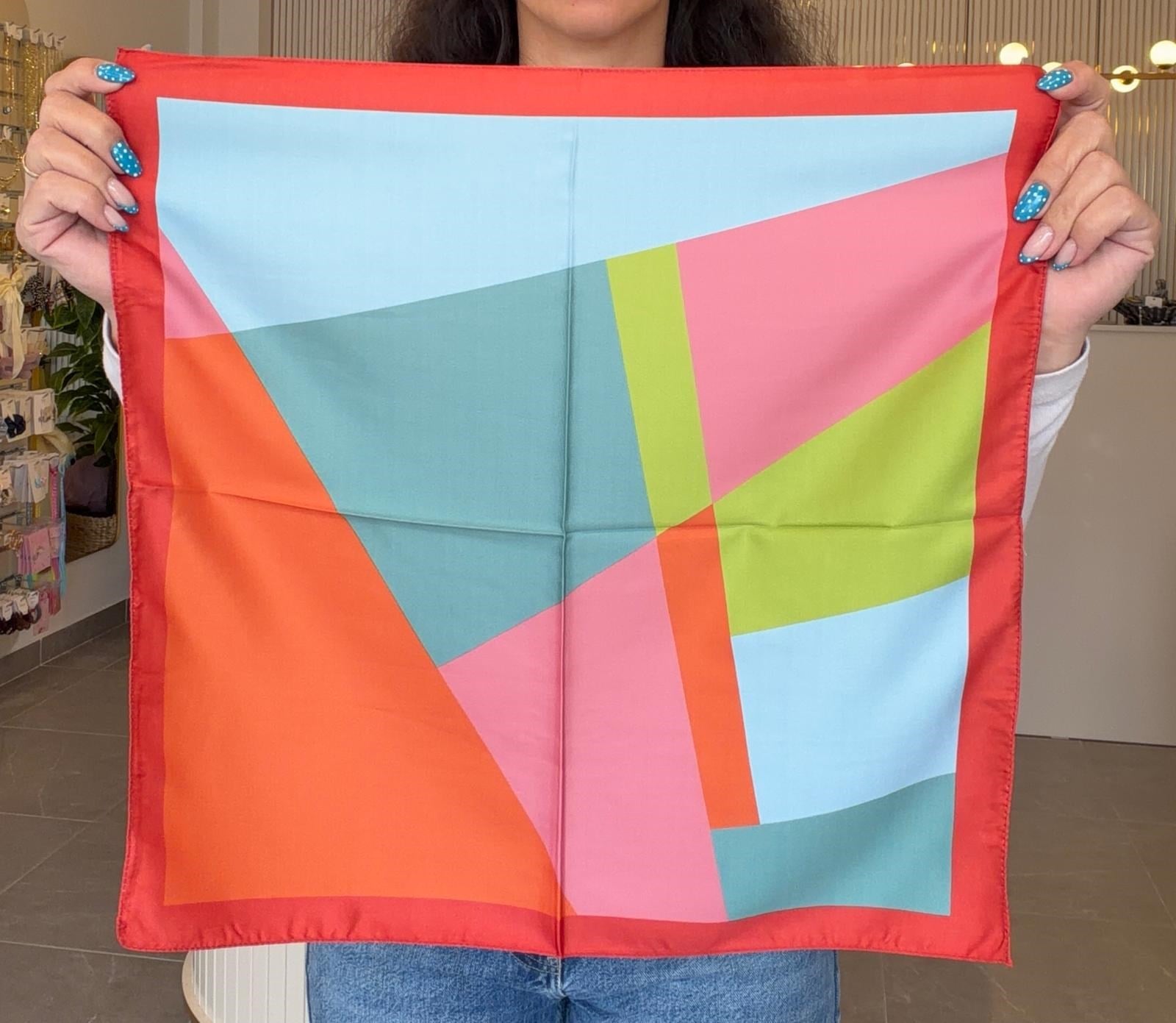 50*50 ÇOK RENKLİ BANDANA FULAR 