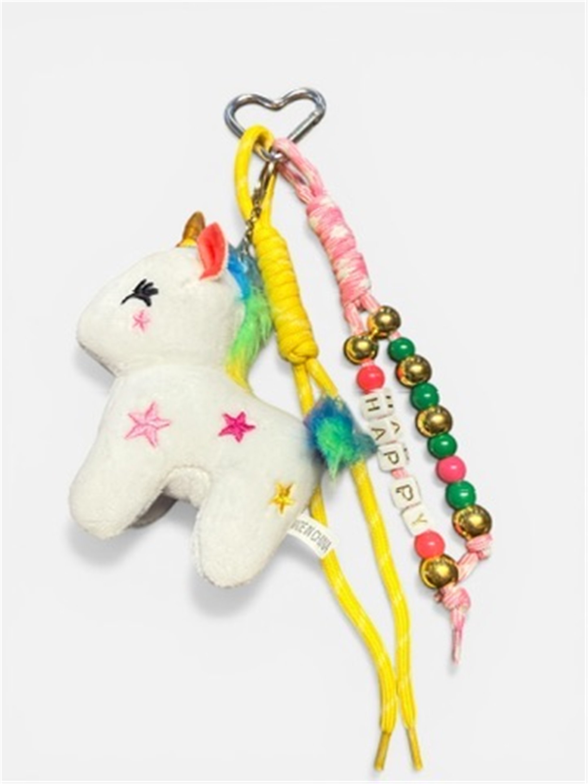 Beyaz Unicorn Charm | Telefon ve Çanta Süsü, Sevimli Anahtarlık Aksesuarı