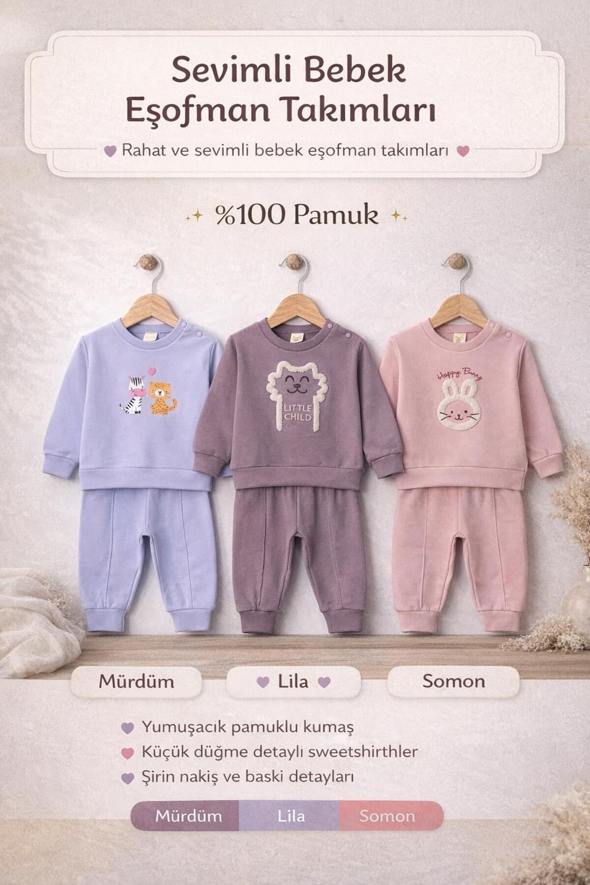 baby 3 lü kız takım