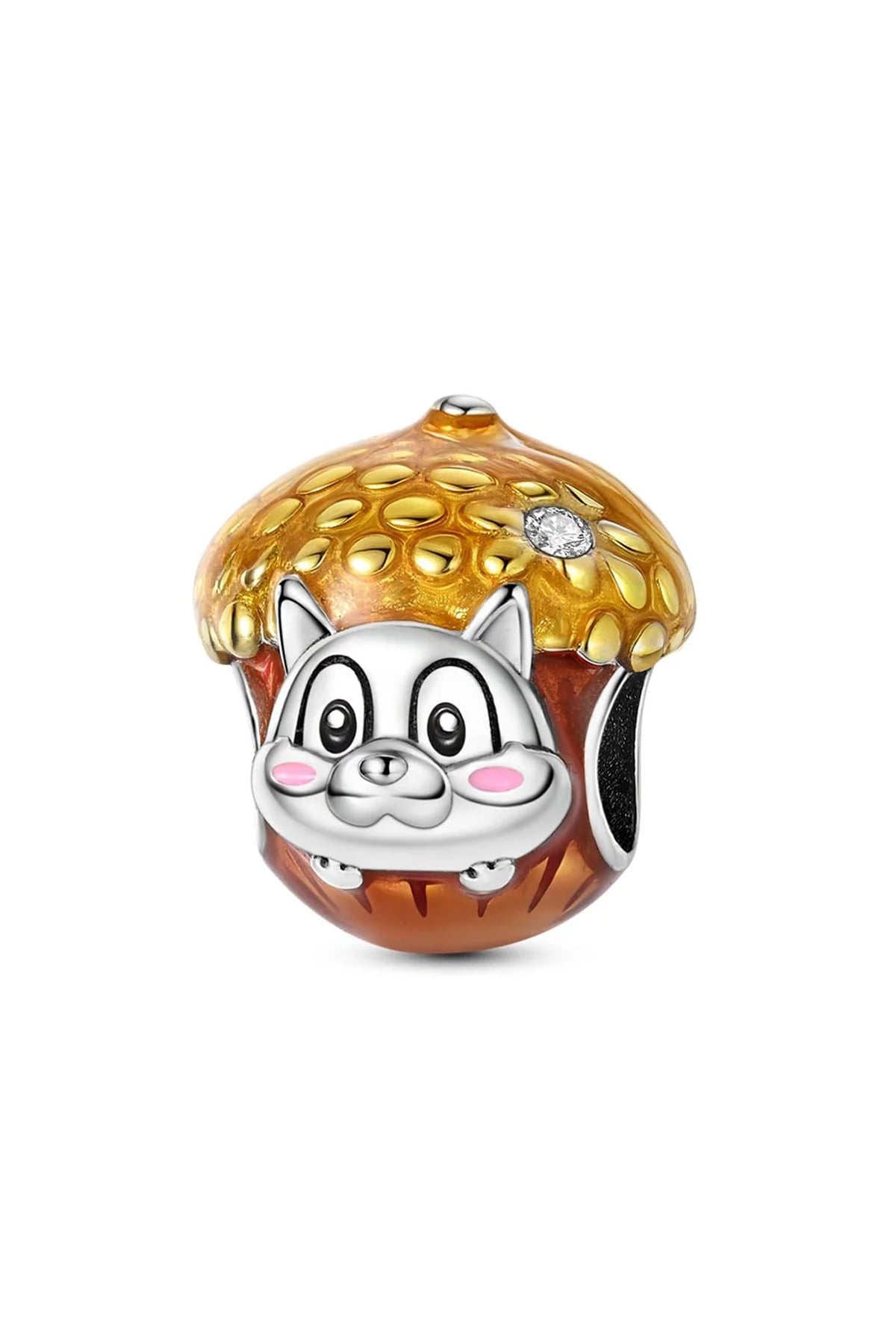 Kahverengi Ceviz ve Sincap Charm