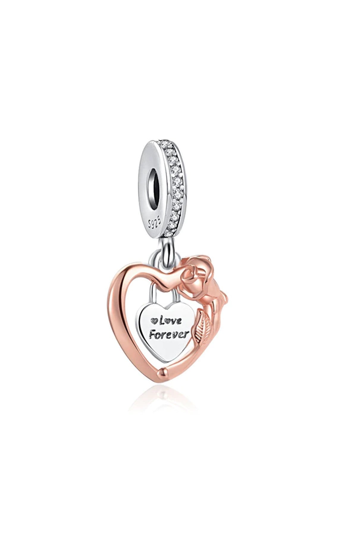 Love Forever Kalp Sallantılı Charm