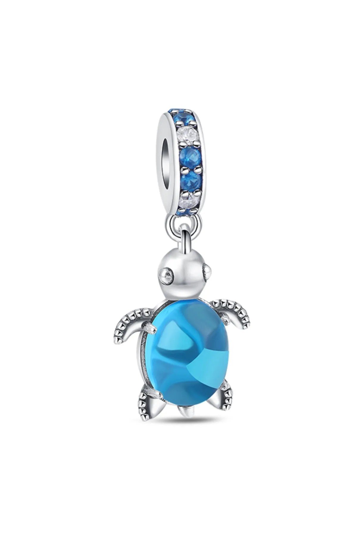 Murano Camı Denizi Kaplumbağası Sallantılı Charm