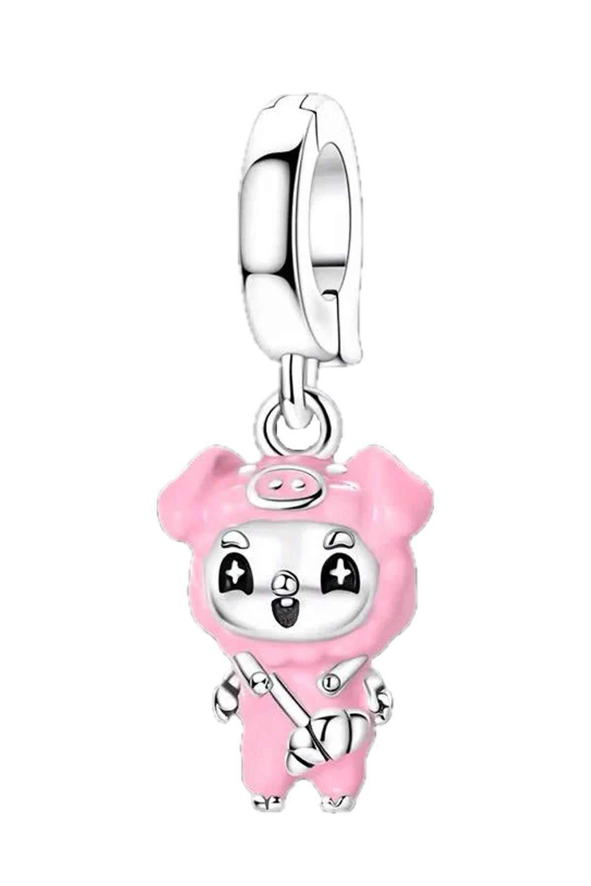 Pembe Minik Bebek Sallantılı Charm