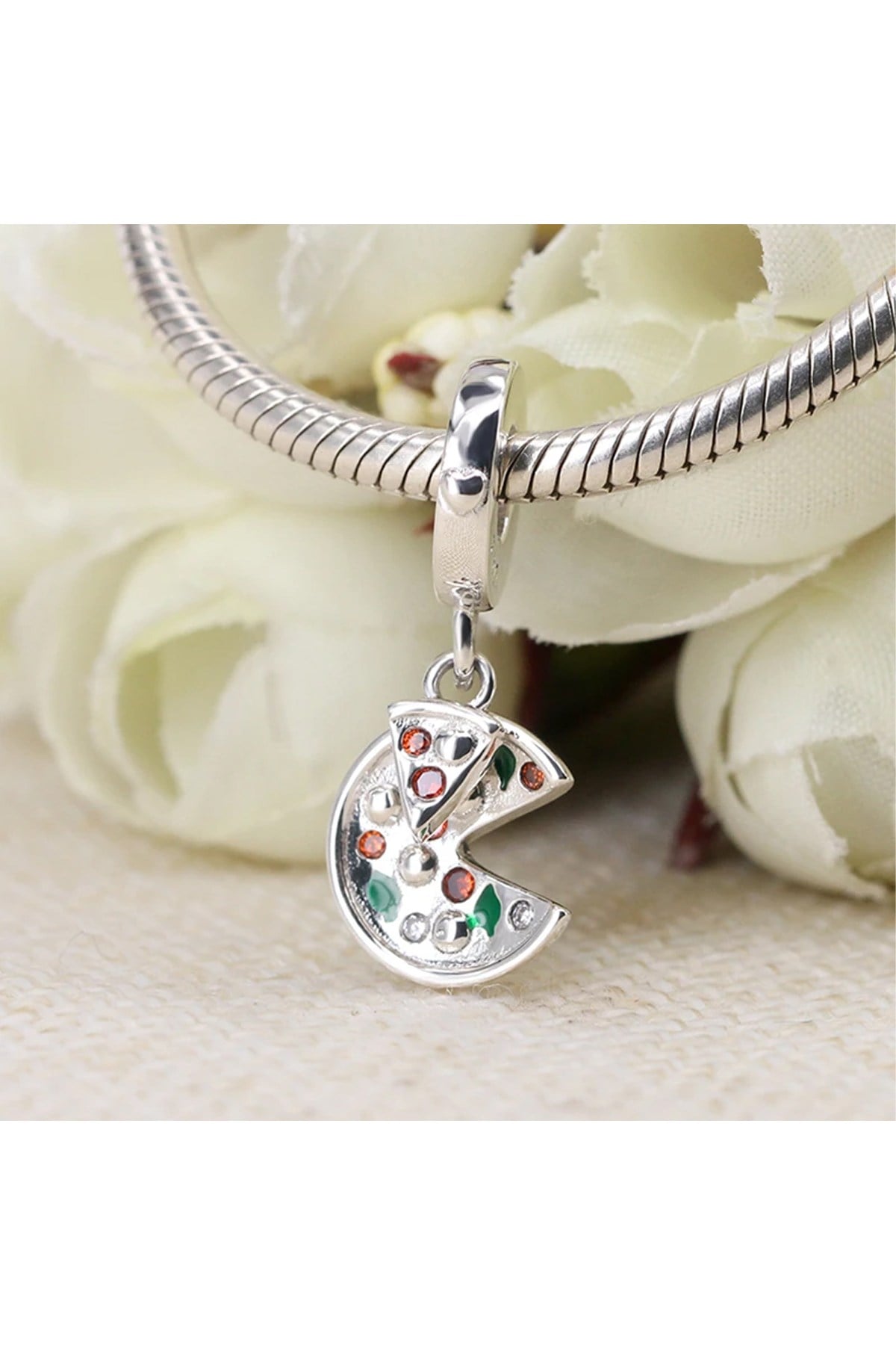 Pizza ve Dilimi Sallantılı Charm