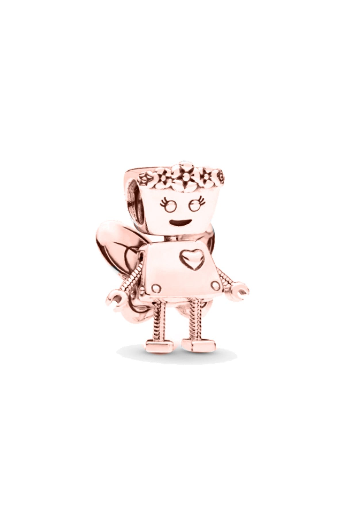Rose Melek Kanatlı Robot Charm