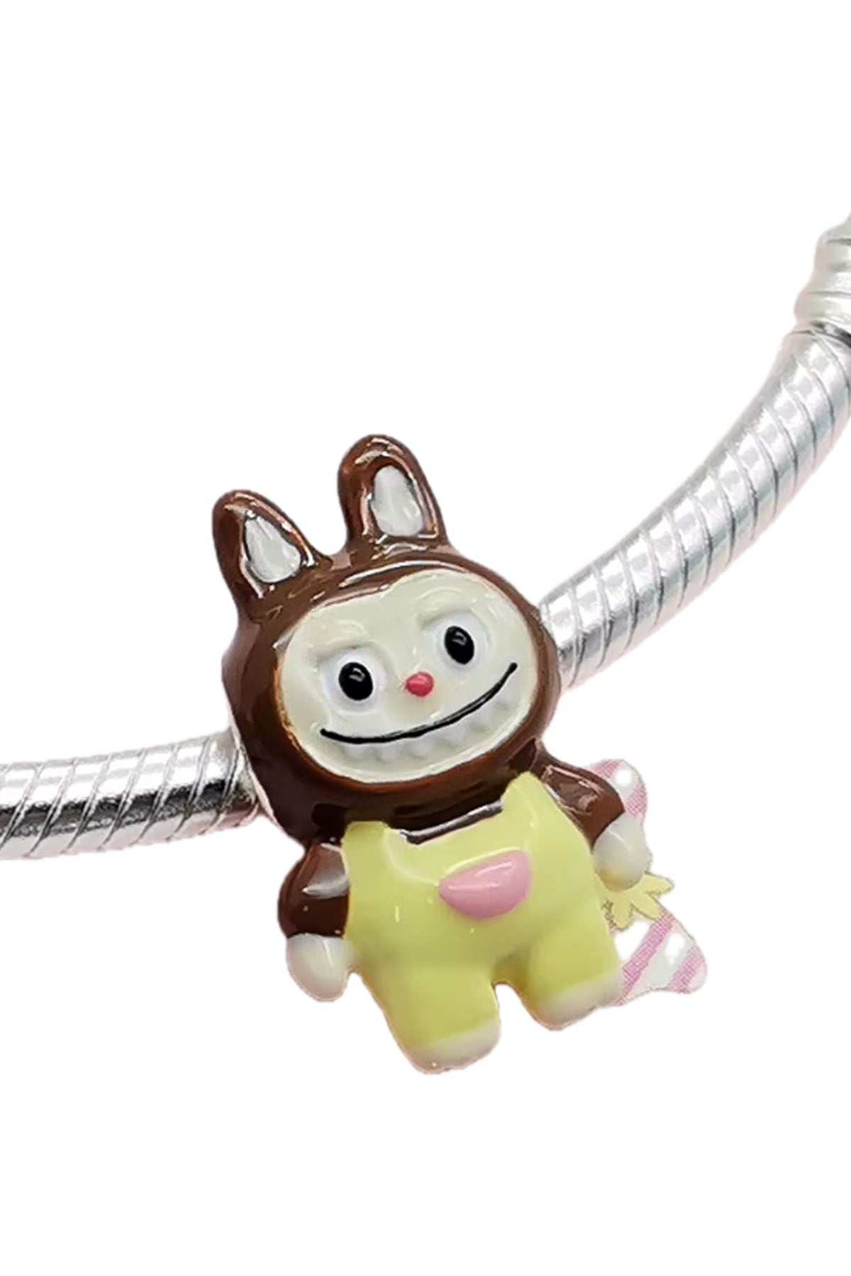 Sarı Canavar Bebek Gümüş Charm