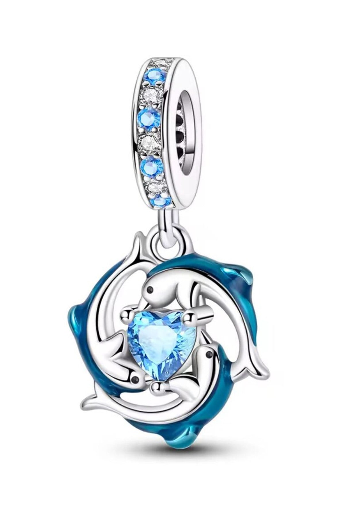 Yunus Balığı Sarmalı Sallantılı Charm
