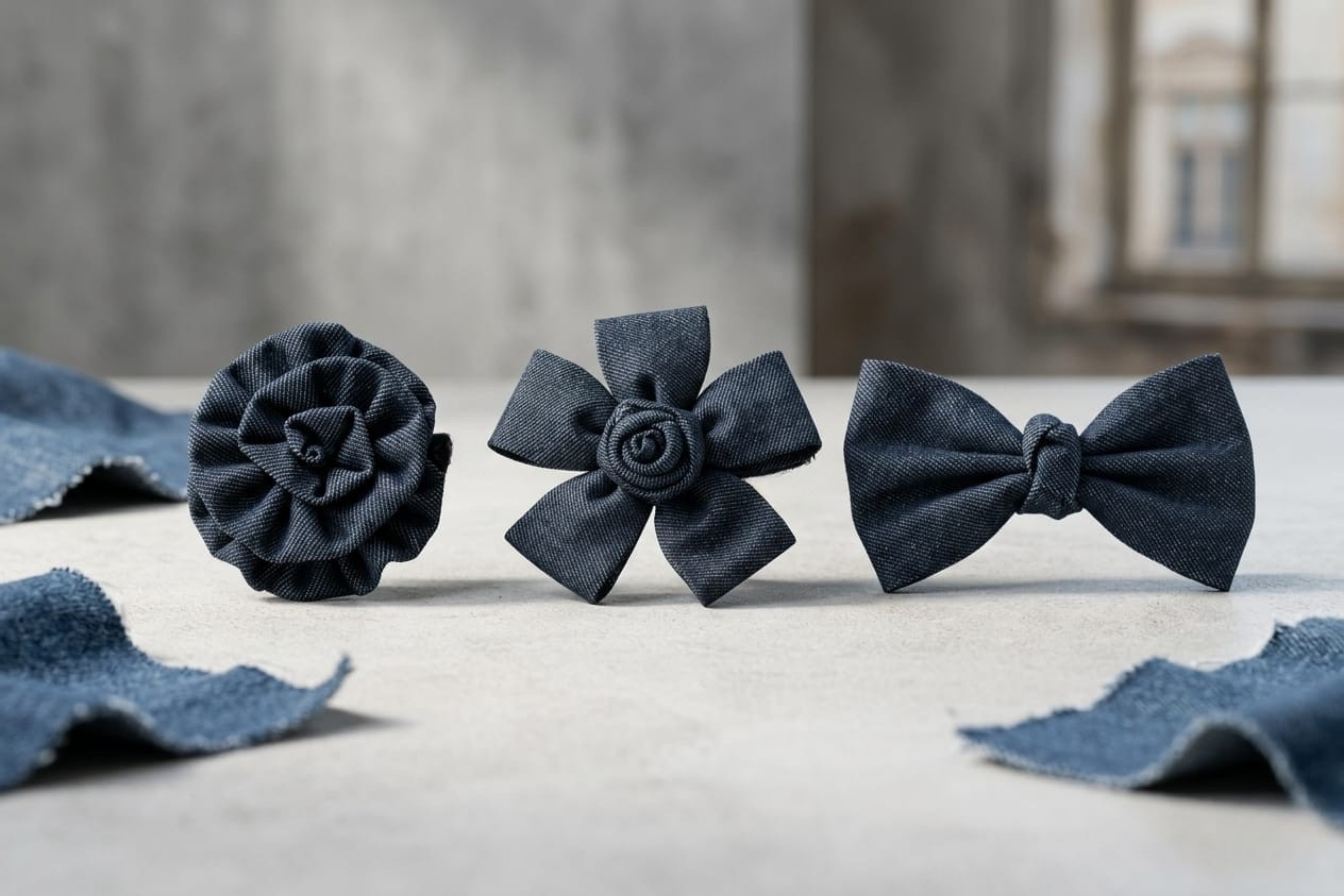 Denim Days: 4'lü Jean & Fiyonk Tasarım Toka Seti | Per Capelli®