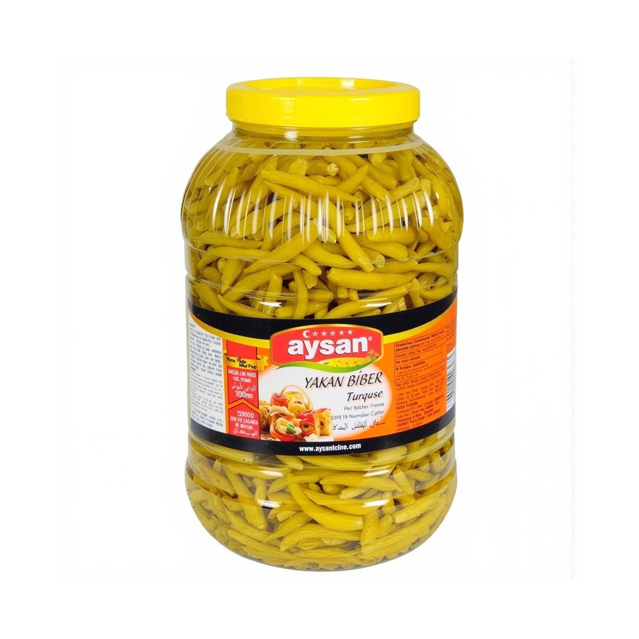AYSAN YAKAN BİBER TURŞU 5 KG SÜZME 2,2 KG - AYSAN - EDT0129 - EDT İstanbul