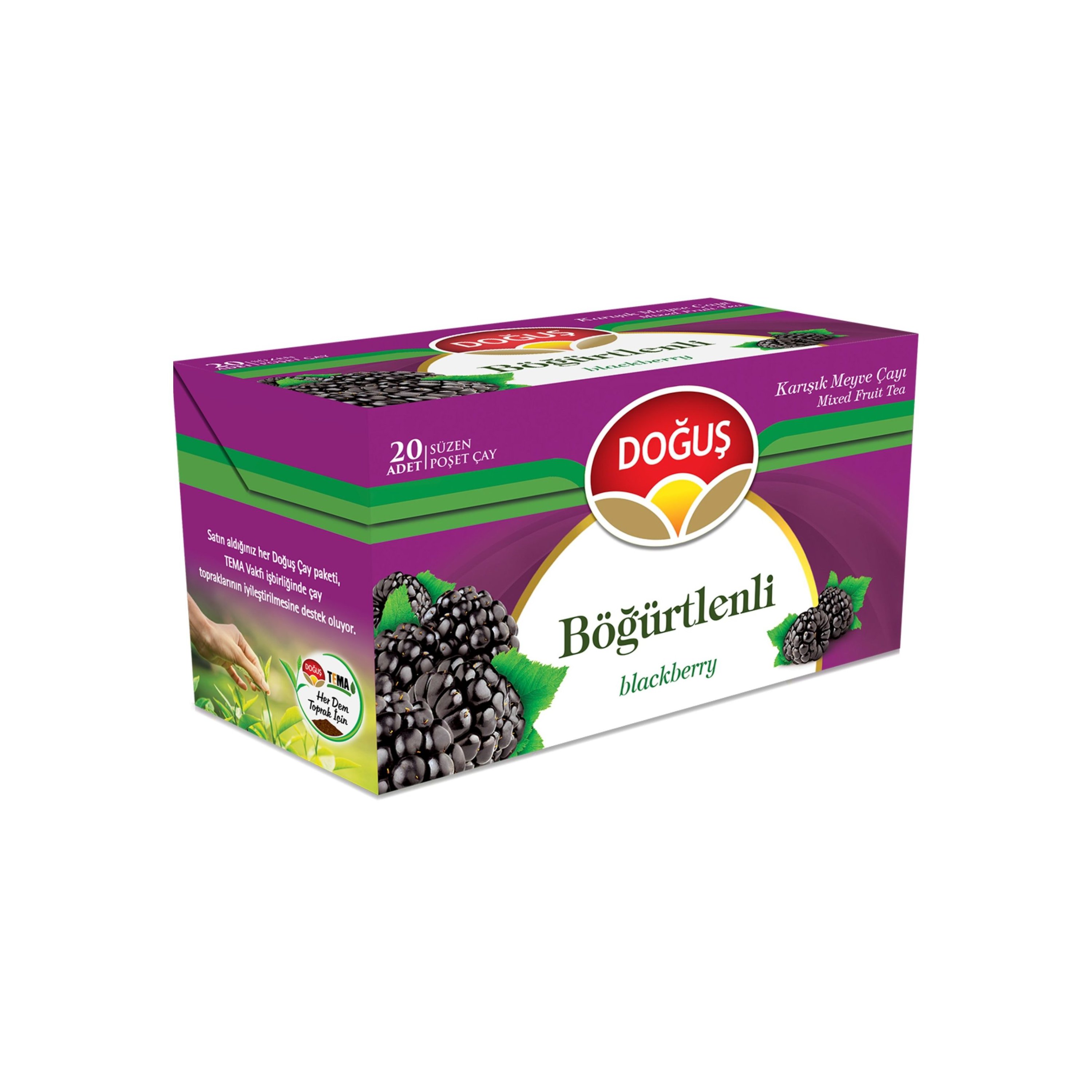 DOĞUŞ BİTKİ BÖĞÜRTLEN MEYVE ÇAYI 1,90 GR*20 12 Lİ - DOĞUŞ - EDT4239 - EDT İstanbul