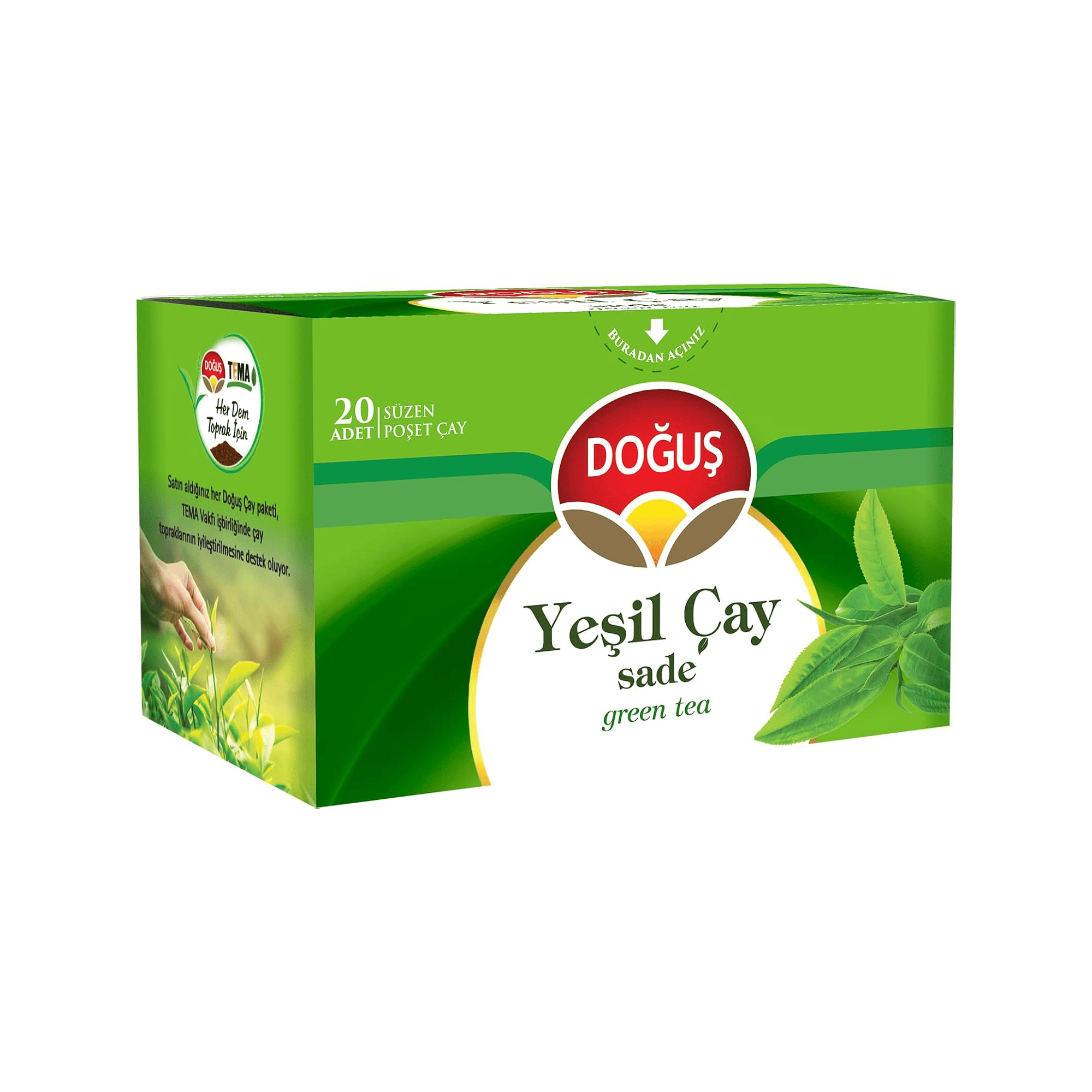 DOĞUŞ BİTKİ YEŞİLÇAY SÜZEN POŞET 1,75 GR 12*20 - DOĞUŞ - EDT3884 - EDT İstanbul