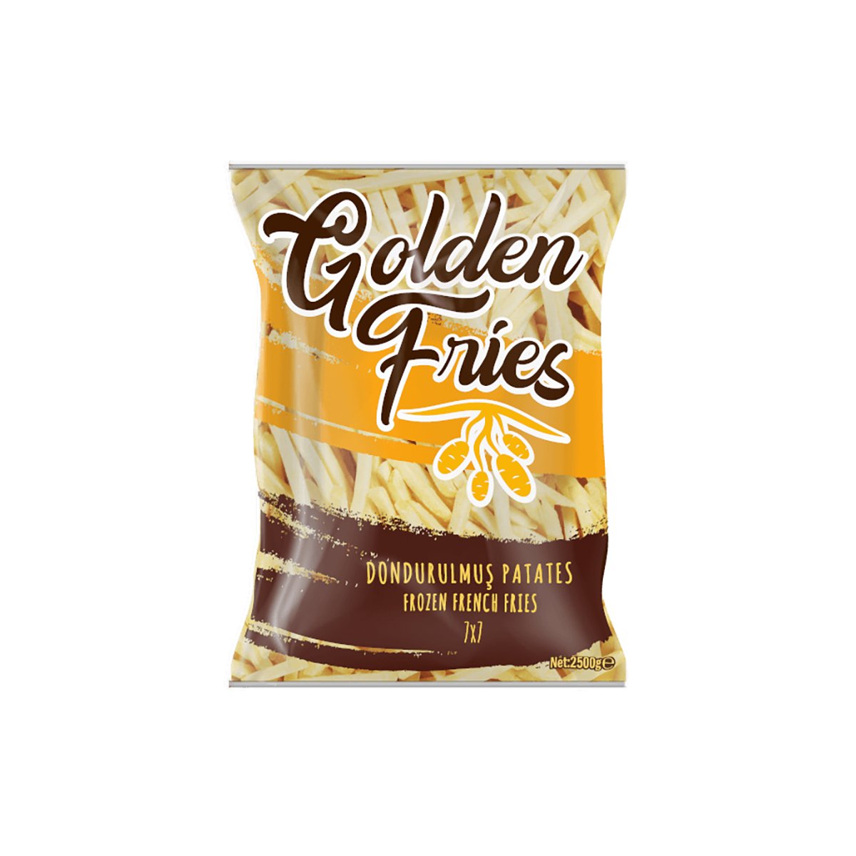 GOLDEN FRIES DONUK PATATES 7*7 (2,5*5) 12,50 KG - GOLDEN FRIES - EDT3409 - EDT İstanbul