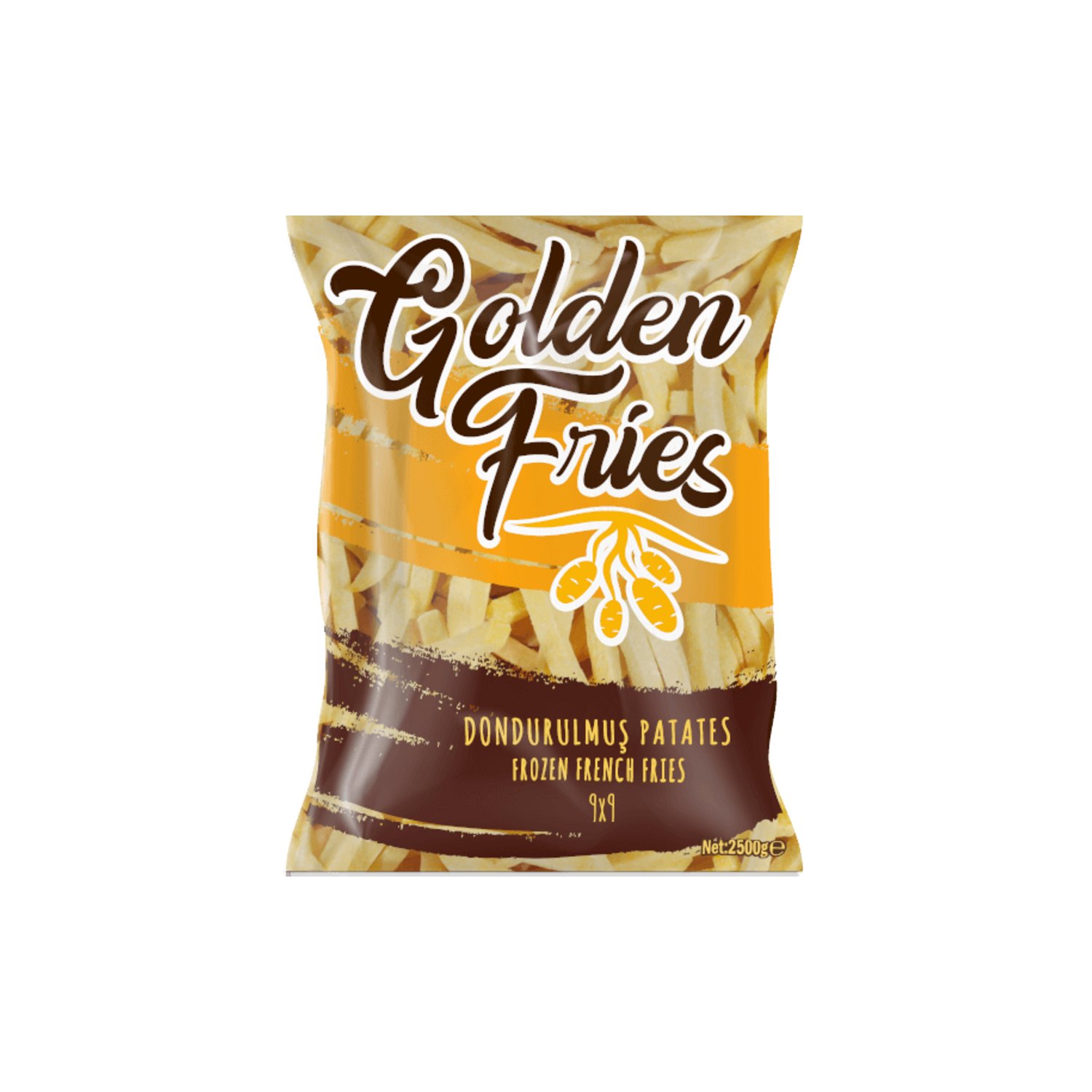 GOLDEN FRIES DONUK PATATES 9*9 (2,5*5) 12,50 KG - GOLDEN FRIES - EDT3389 - EDT İstanbul