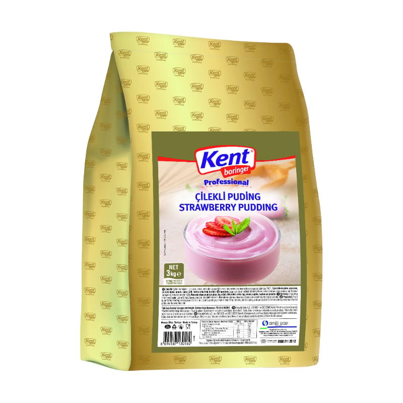 KENT PUDİNG 3 KG ÇİLEKLİ*4 ADET - KENT - EDT0649 - EDT İstanbul