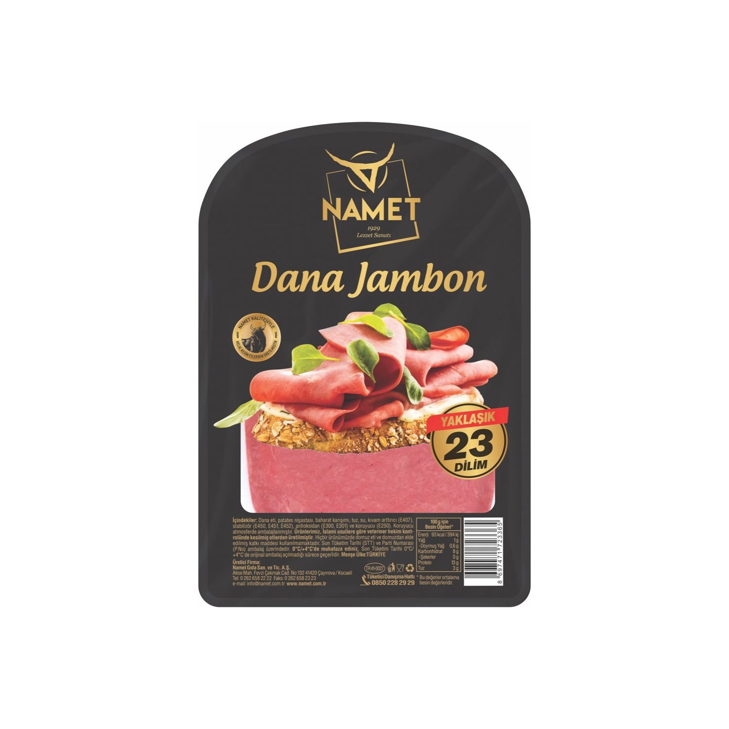 NAMET DANA JAMBON DİLİMLİ 300 GR*24 - NAMET - EDT1542 - EDT İstanbul