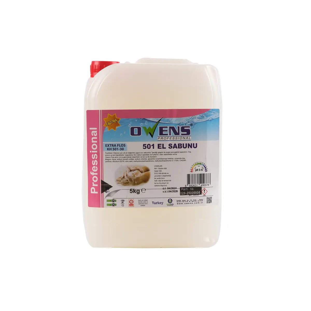 OWENS SIVI EL SABUNU 5 KG - OWENS - EDT2466 - EDT İstanbul