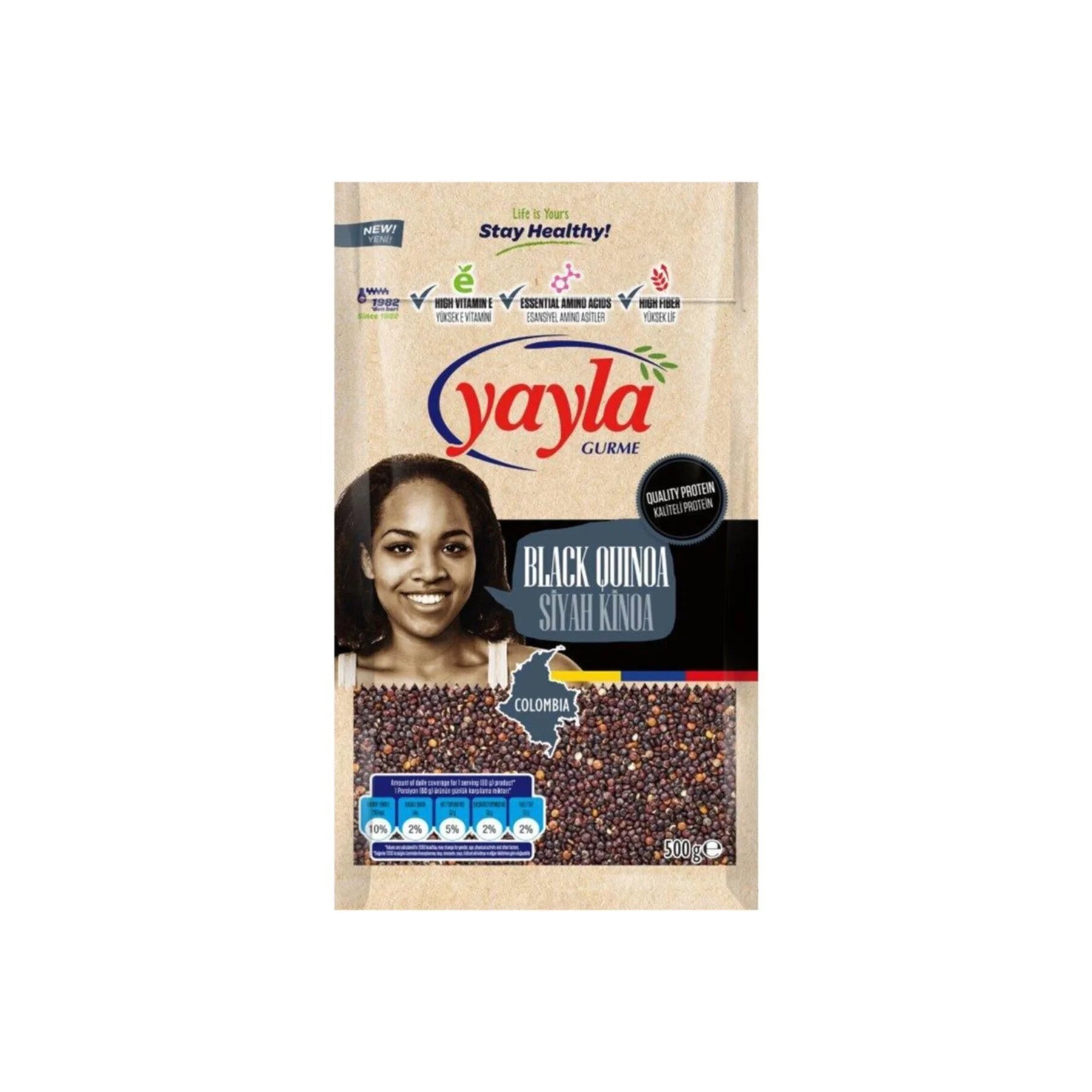YAYLA SİYAH KİNOA 500 GR*8 - YAYLA - EDT0111 - EDT İstanbul