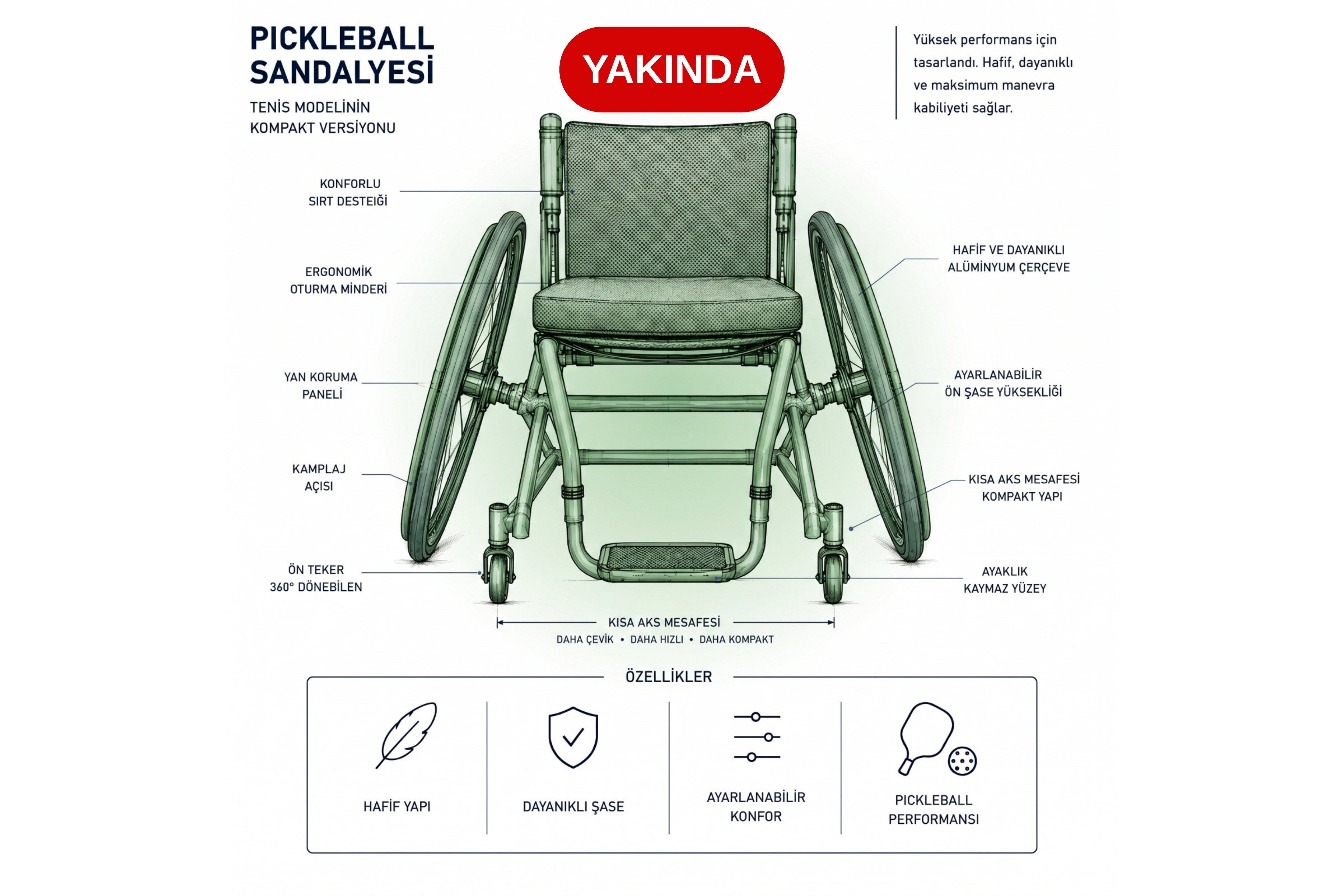 Pickleball Sandalyesi