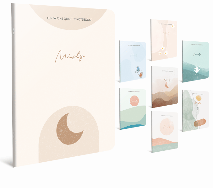 GIPTA DEFTER MISTY A6 TEL DİKİŞ KARTON KAPAK 80 YP. DÜZ 7085