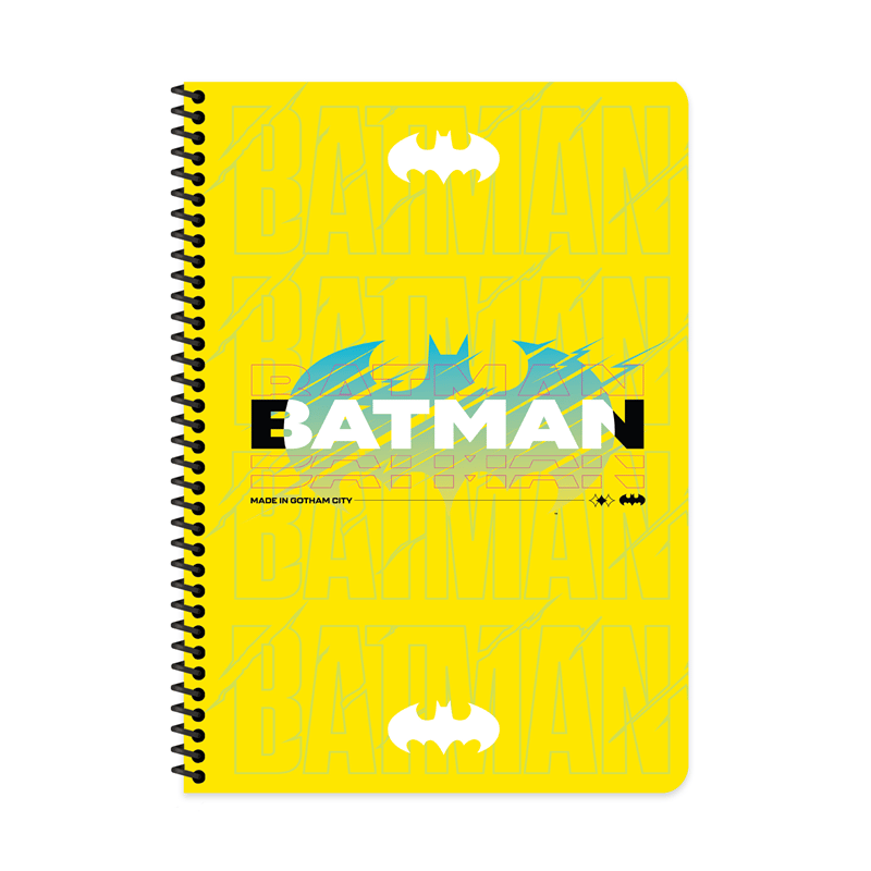 KESKİN DEFTER BATMAN A4 SPİRALLİ KARTON KAPAK 80 YP. ÇİZGİLİ 380621