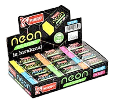 MİKRO SİLGİ 2B-24TRN SOFT NEON 24 LÜ KUTU