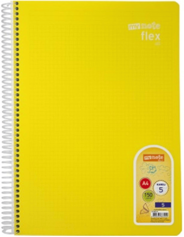 MYNOTE DEFTER FLEX KONULU PP KAPAK SPİRALLİ A4 4+1 150 YP MFXKO-4+1-150