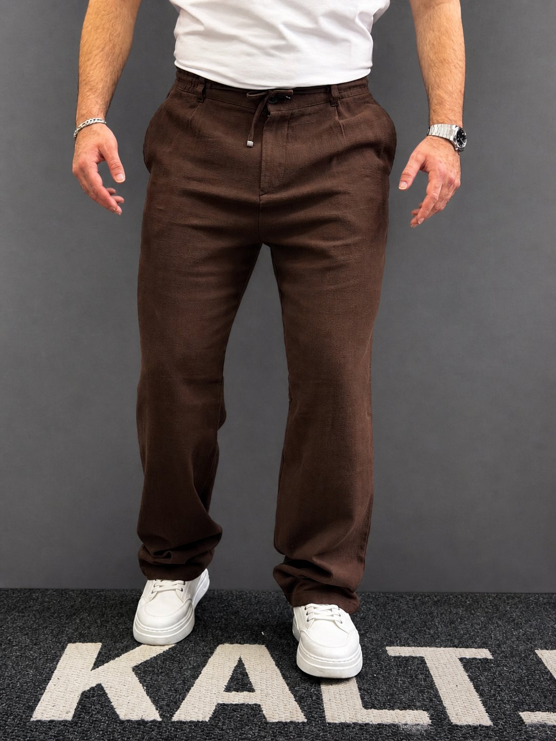 Baggy Keten Pantolon