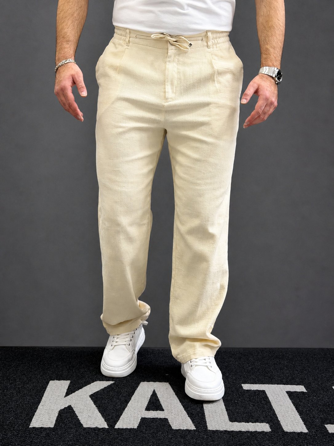 Baggy Keten Pantolon