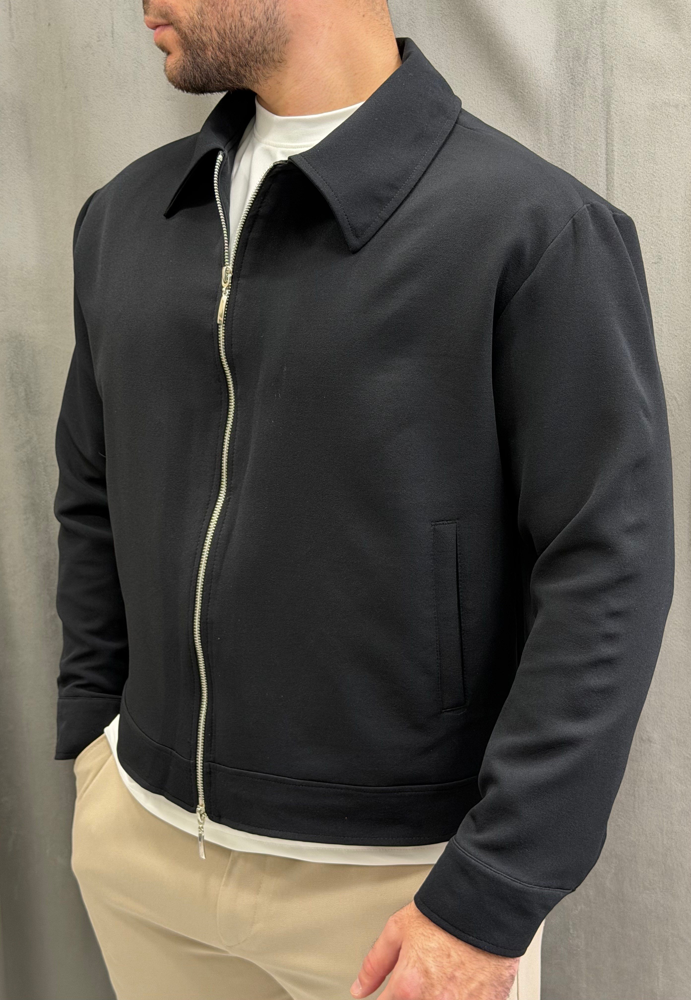 Basic Zipper Ceket